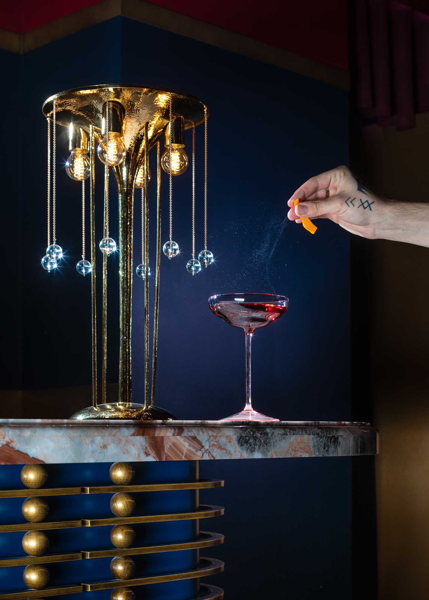 SHADOWS Coupe Sklenice Suede Pink (Sada 2 kusů)