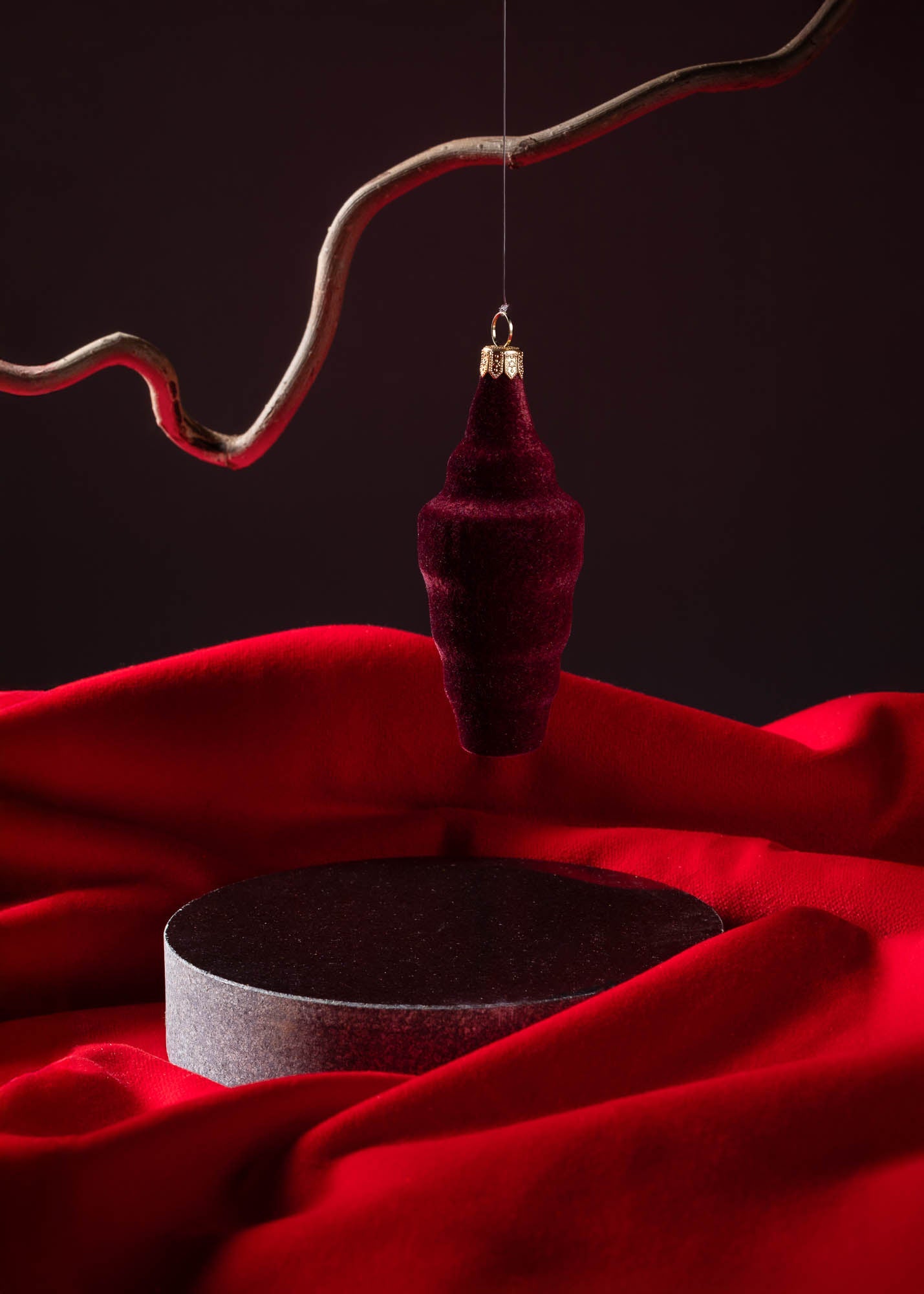 Vánoční Ozdoba Moss Prism Ruby