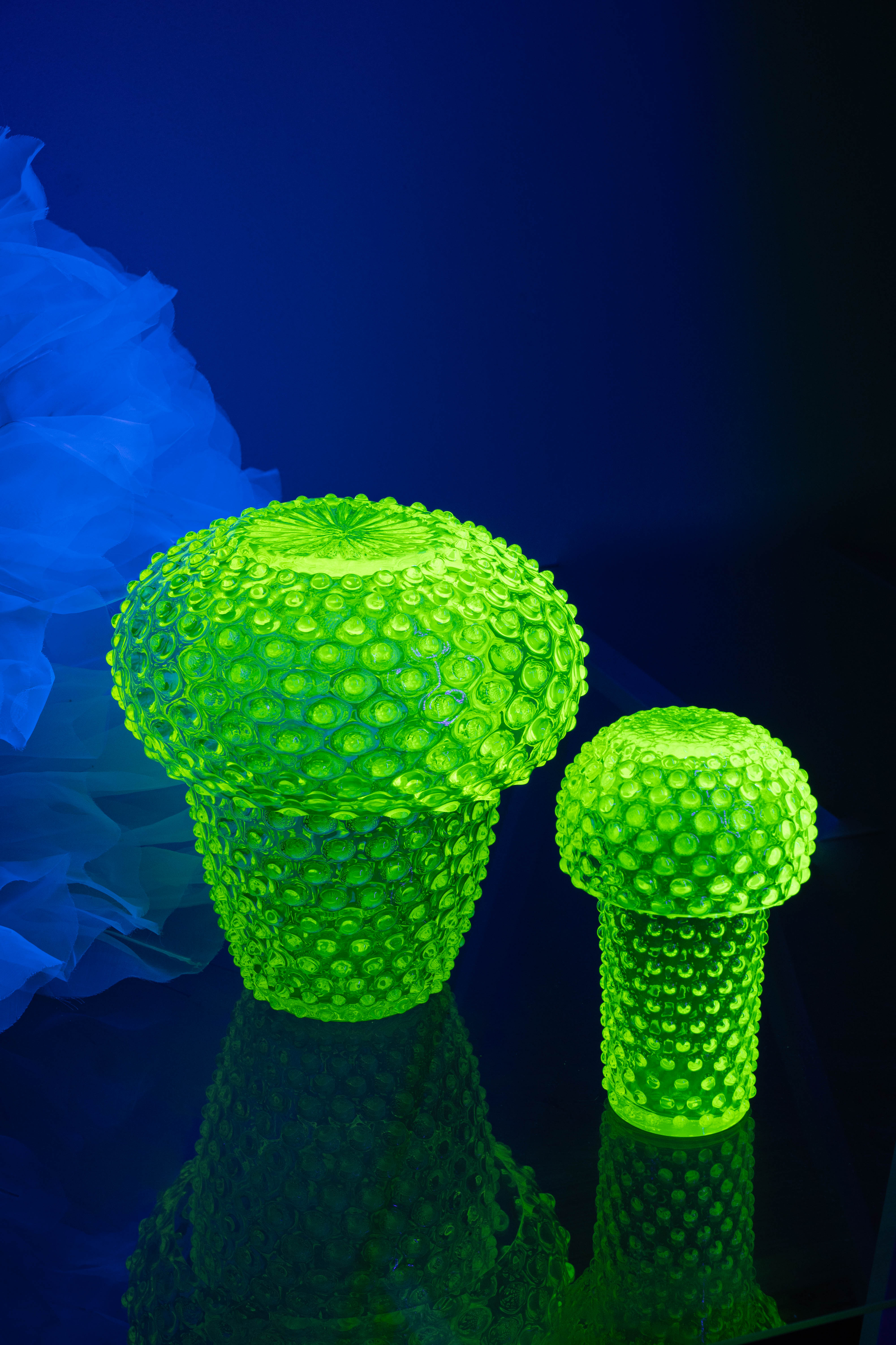 Sklenice Hobnail Neon Citrine