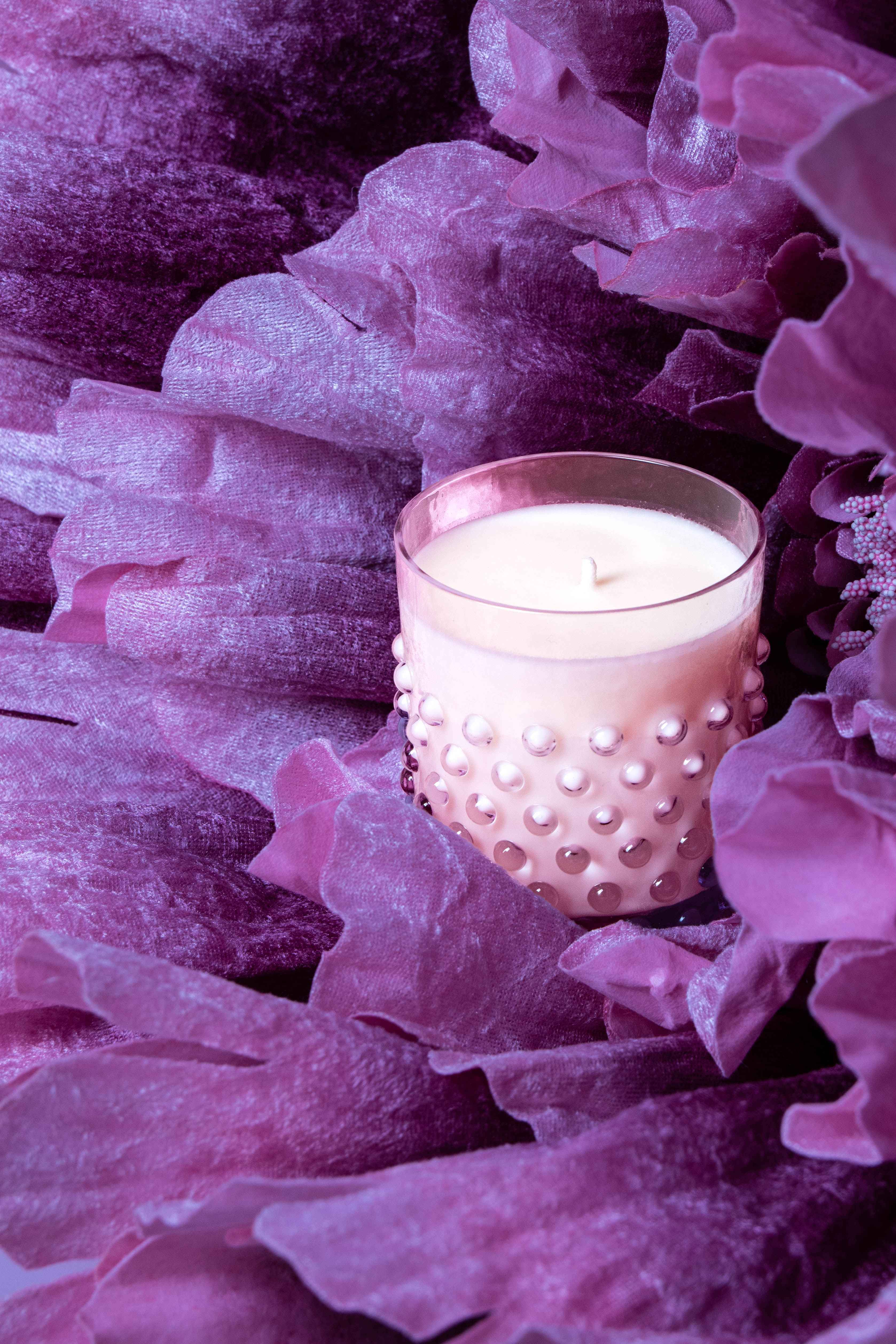 Hobnail Svíčka Lilac