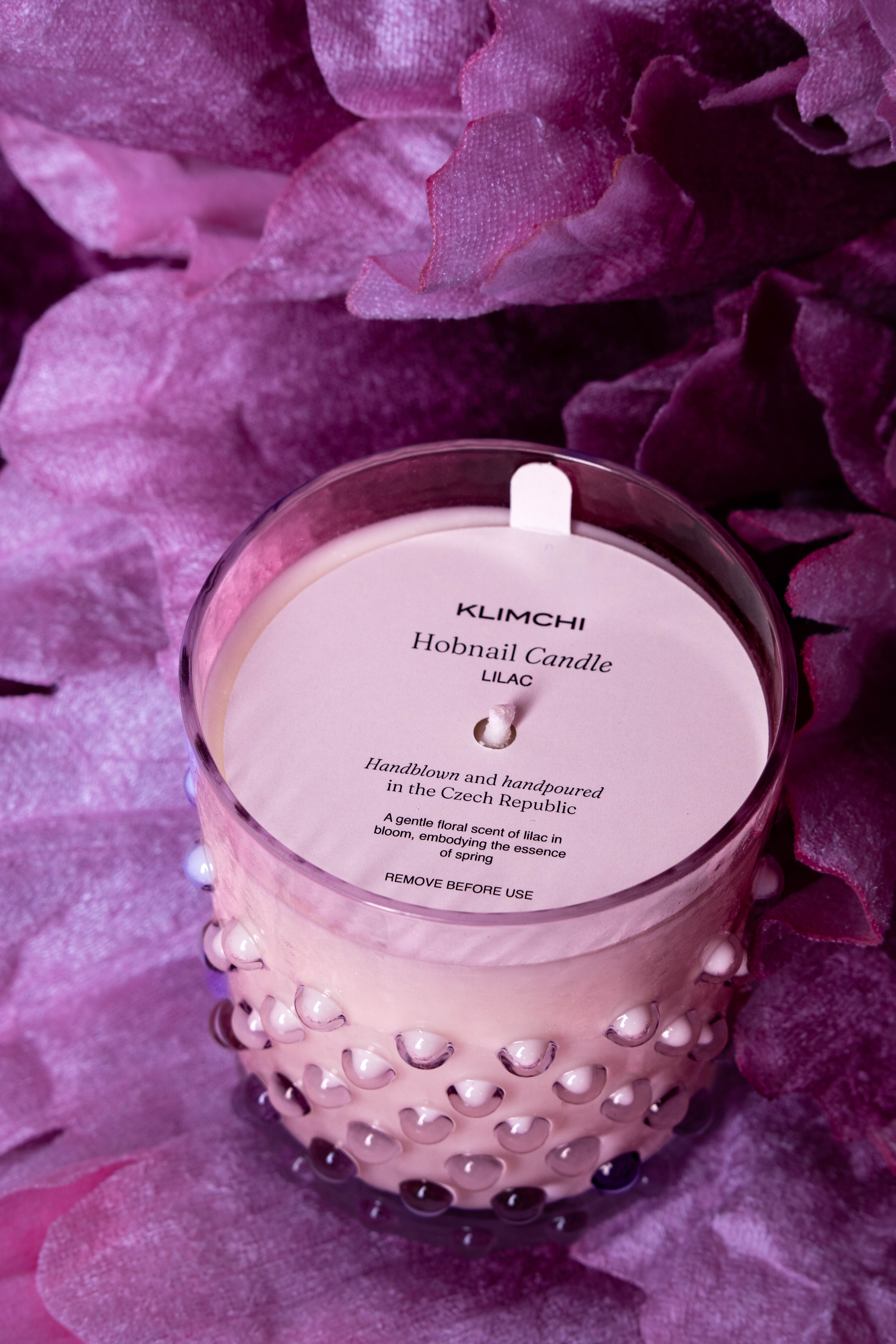 Hobnail Svíčka Lilac