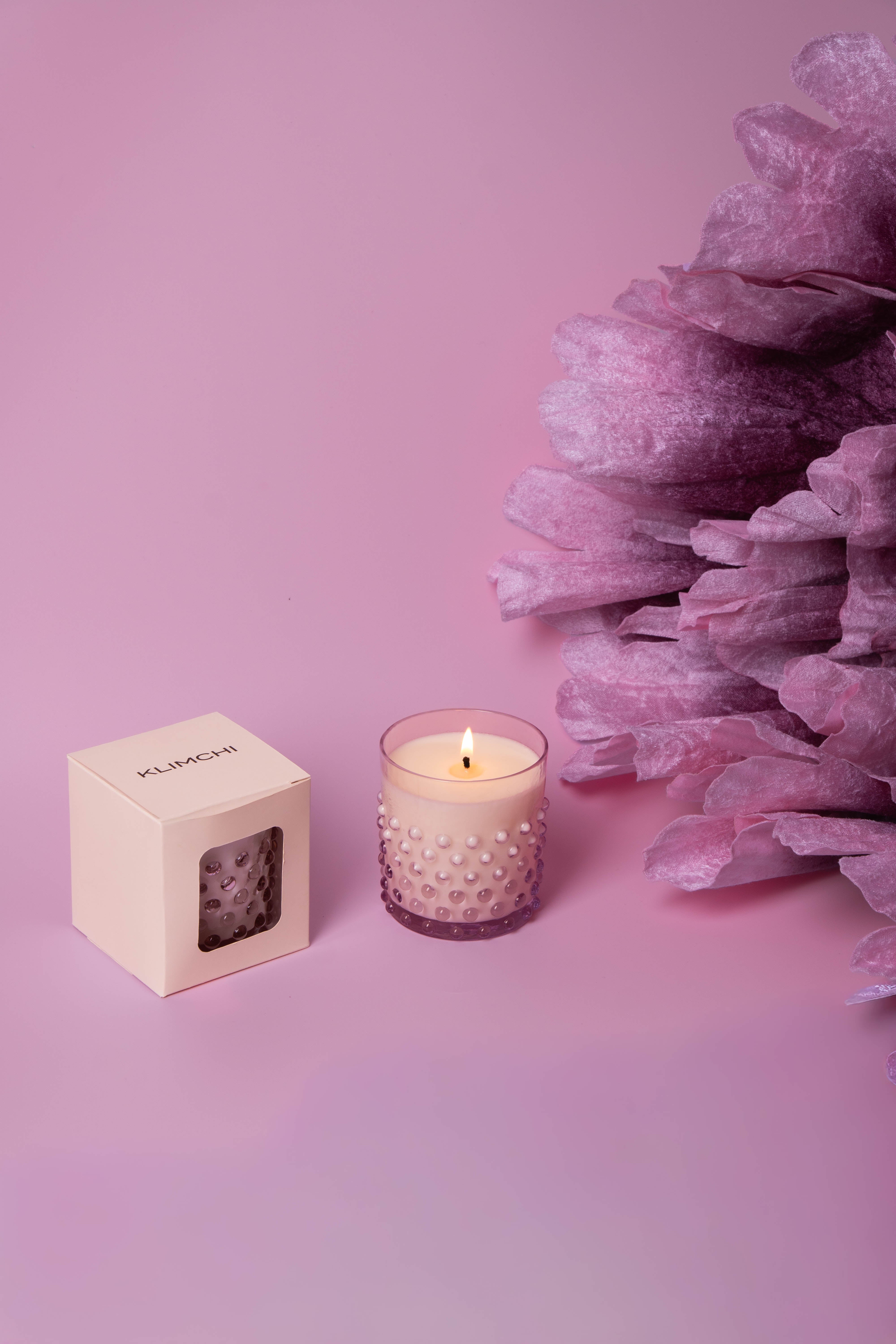 Hobnail Svíčka Lilac