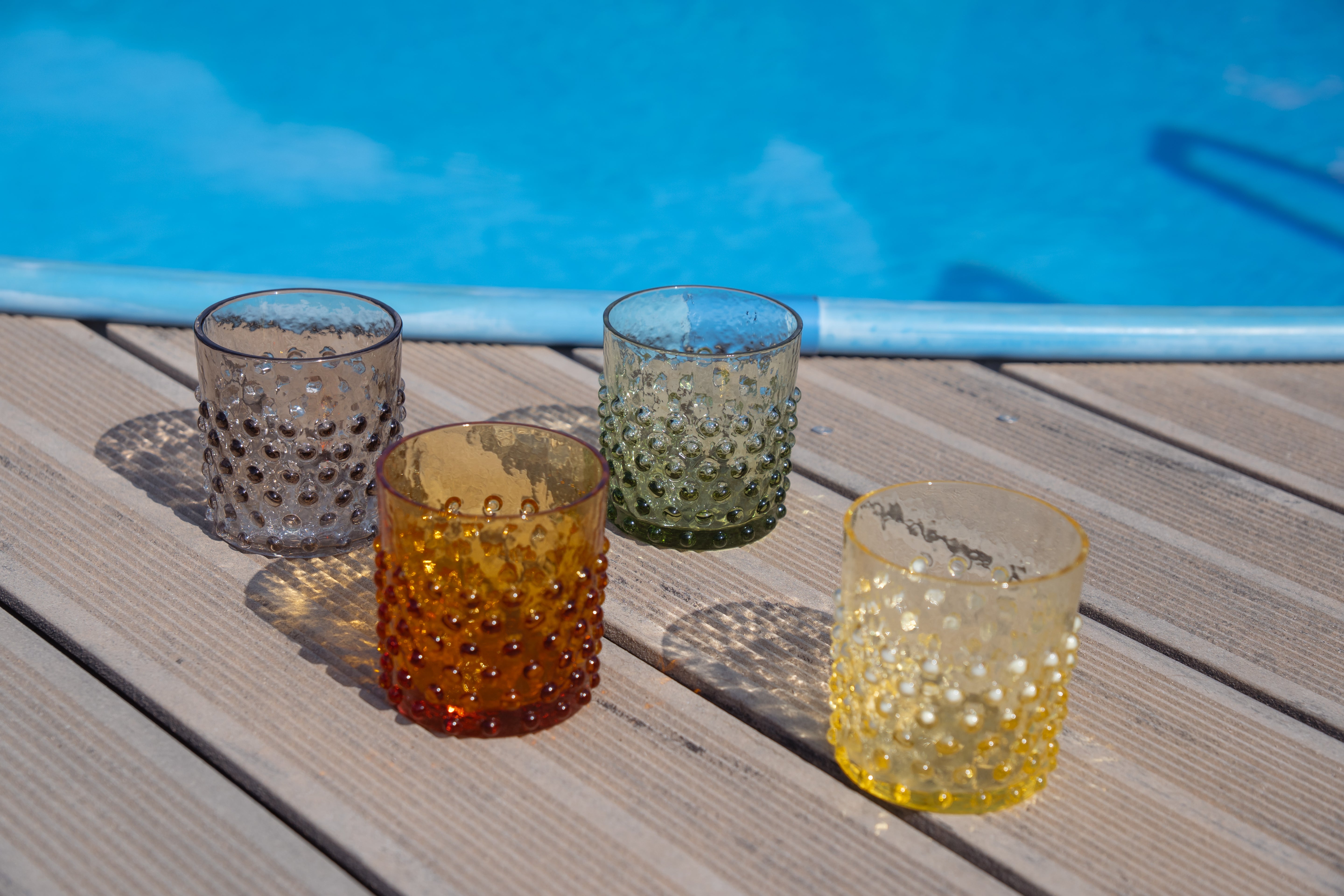 Whiskey Sklenice Hobnail Citrine