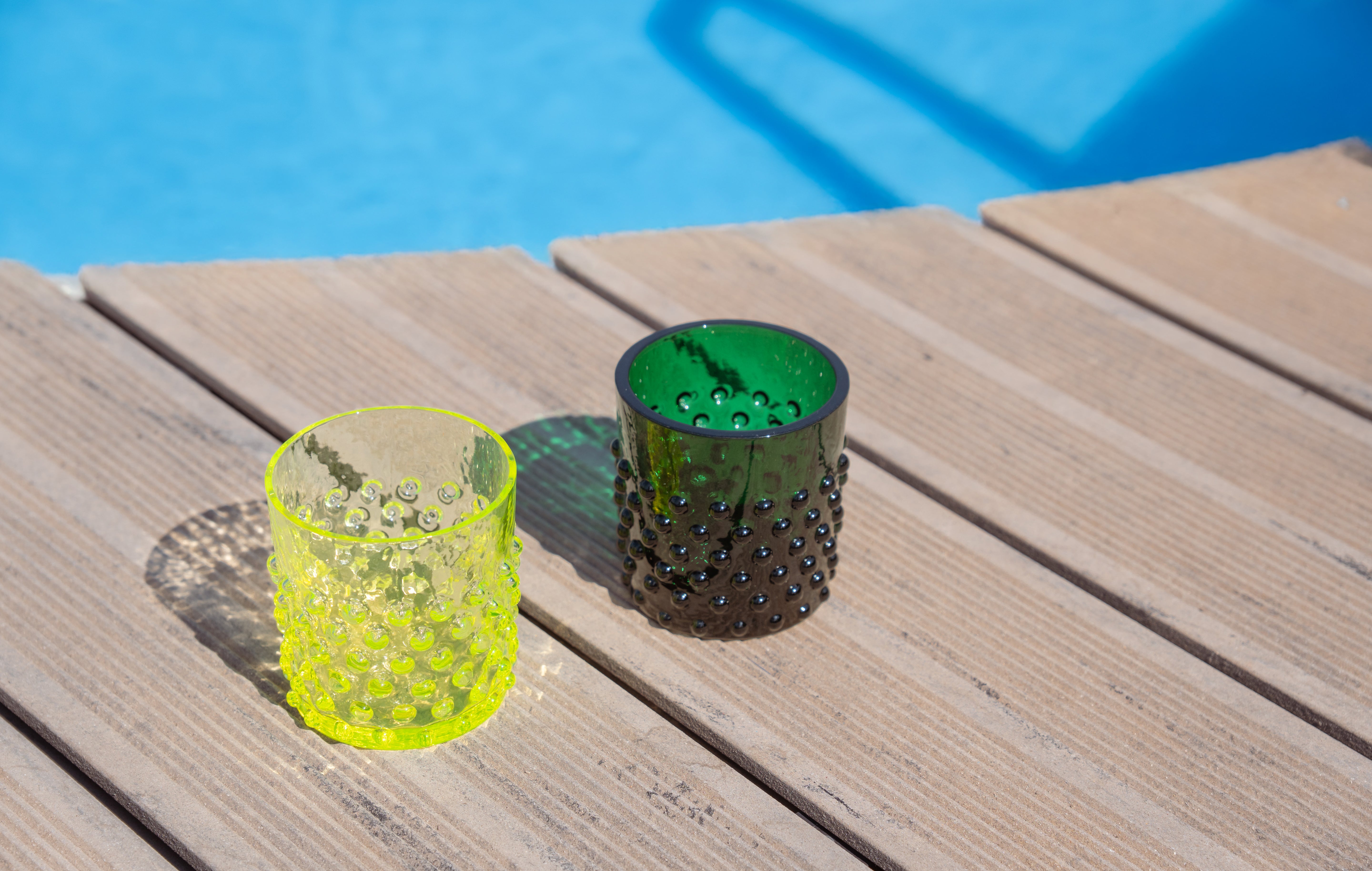 Whiskey Sklenice Hobnail Neon Citrine