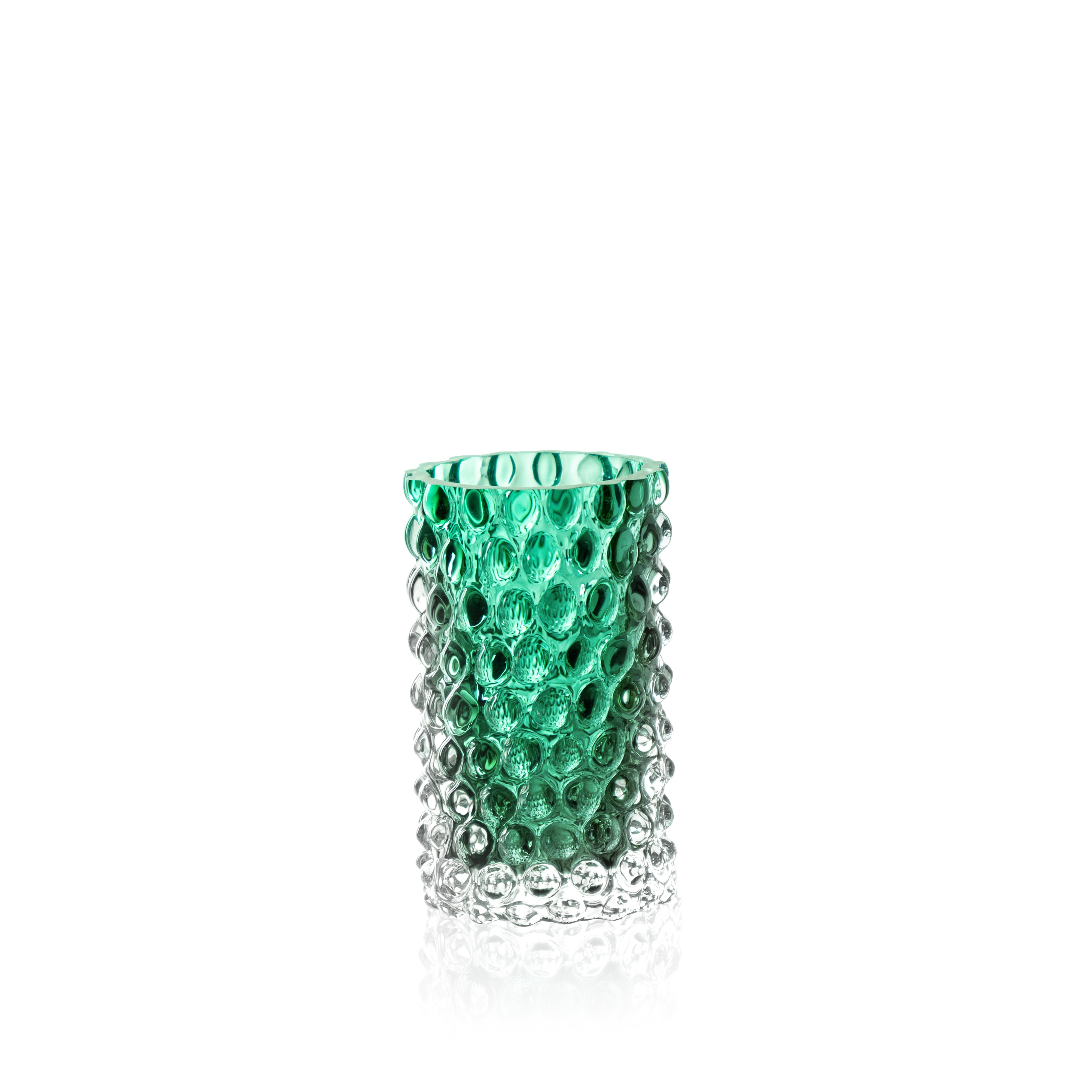 Underlay Dark Green Hobnail Bud Váza