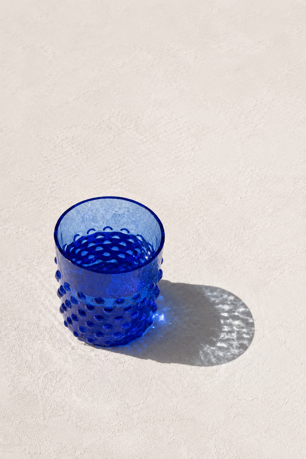Whiskey Sklenice Hobnail Electric Blue