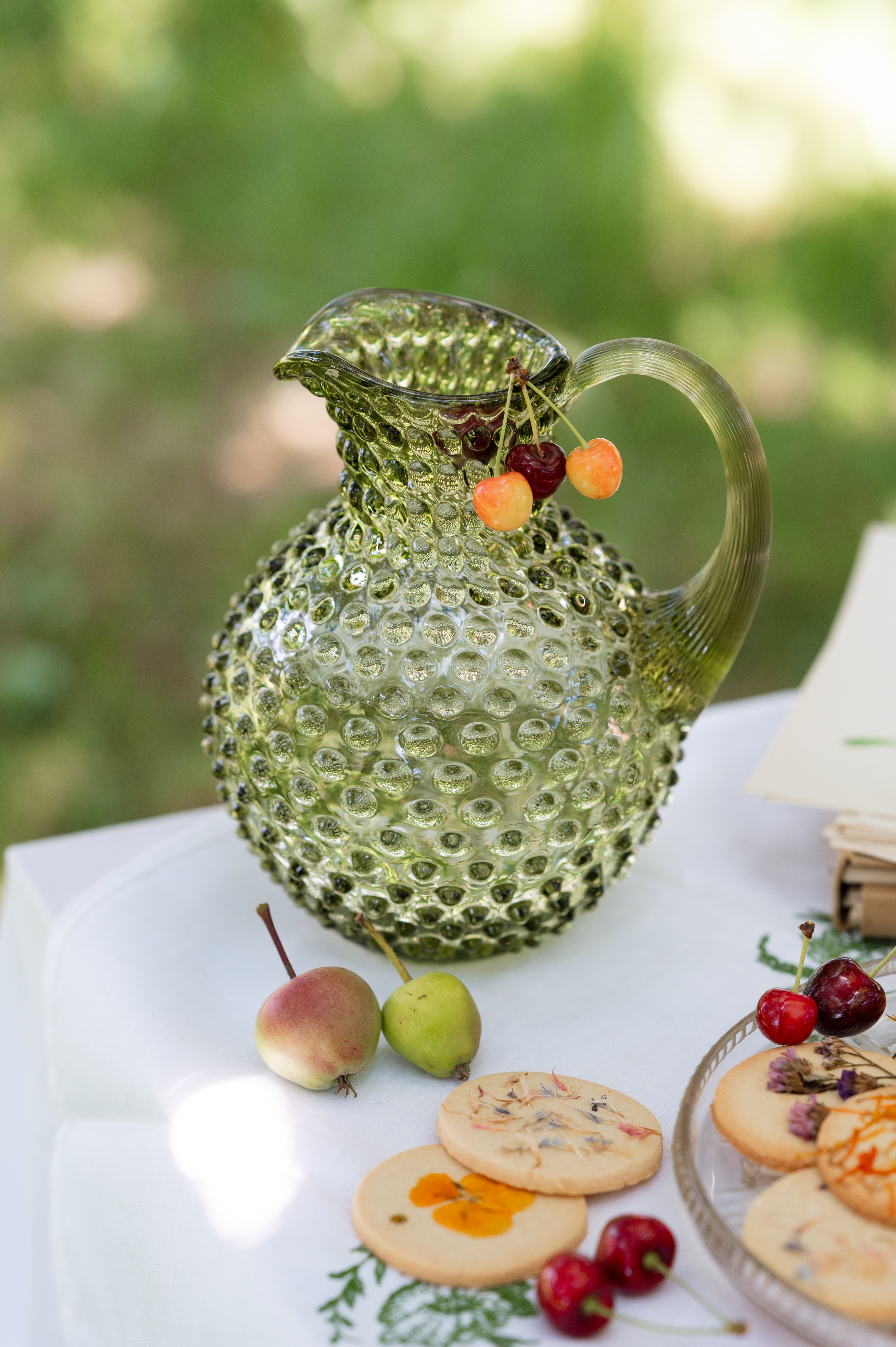 Hobnail Džbán Olive Green
