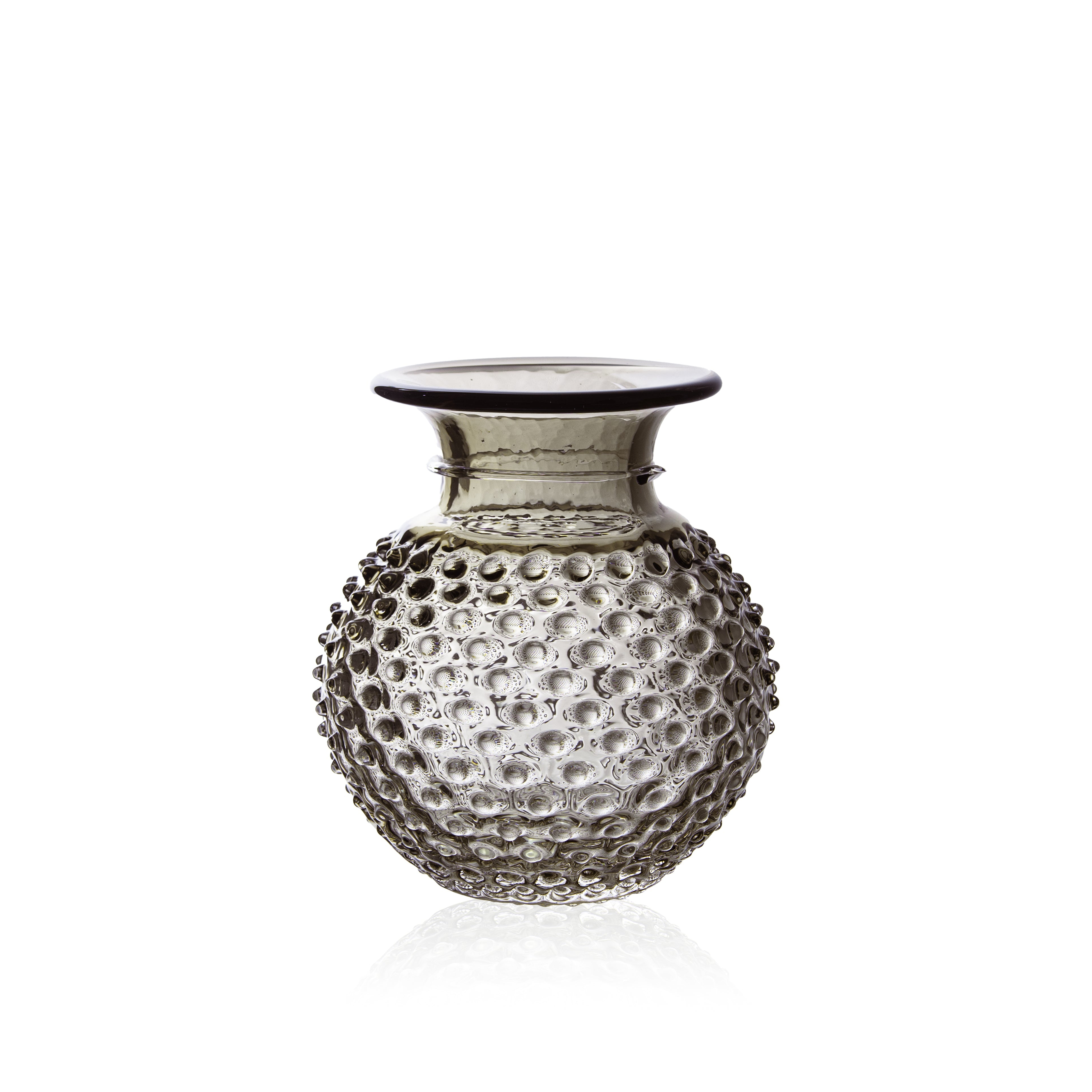 Underlay Black Smoke Hobnail Collar Váza