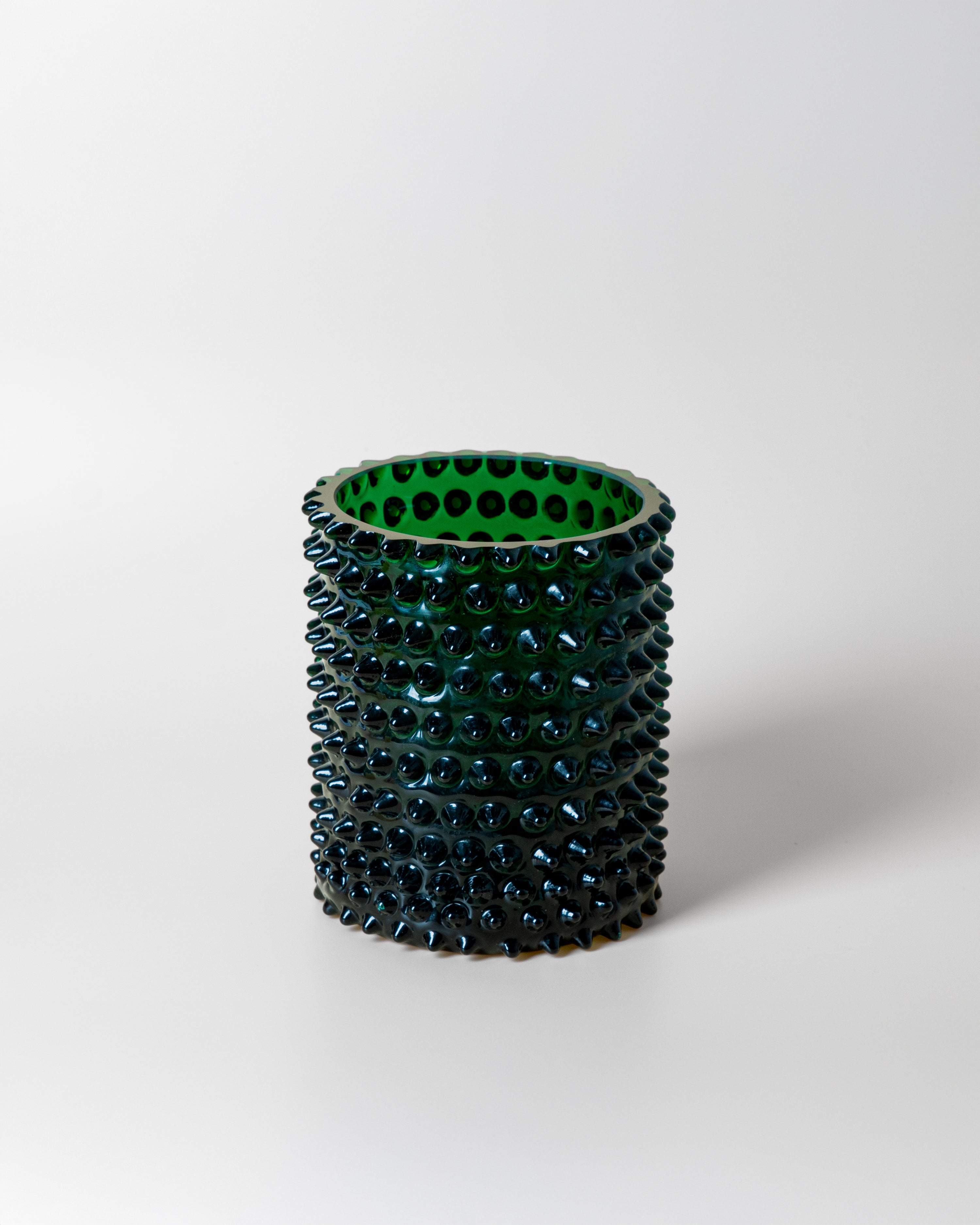 Svícen / Váza Hobnail Dark Green