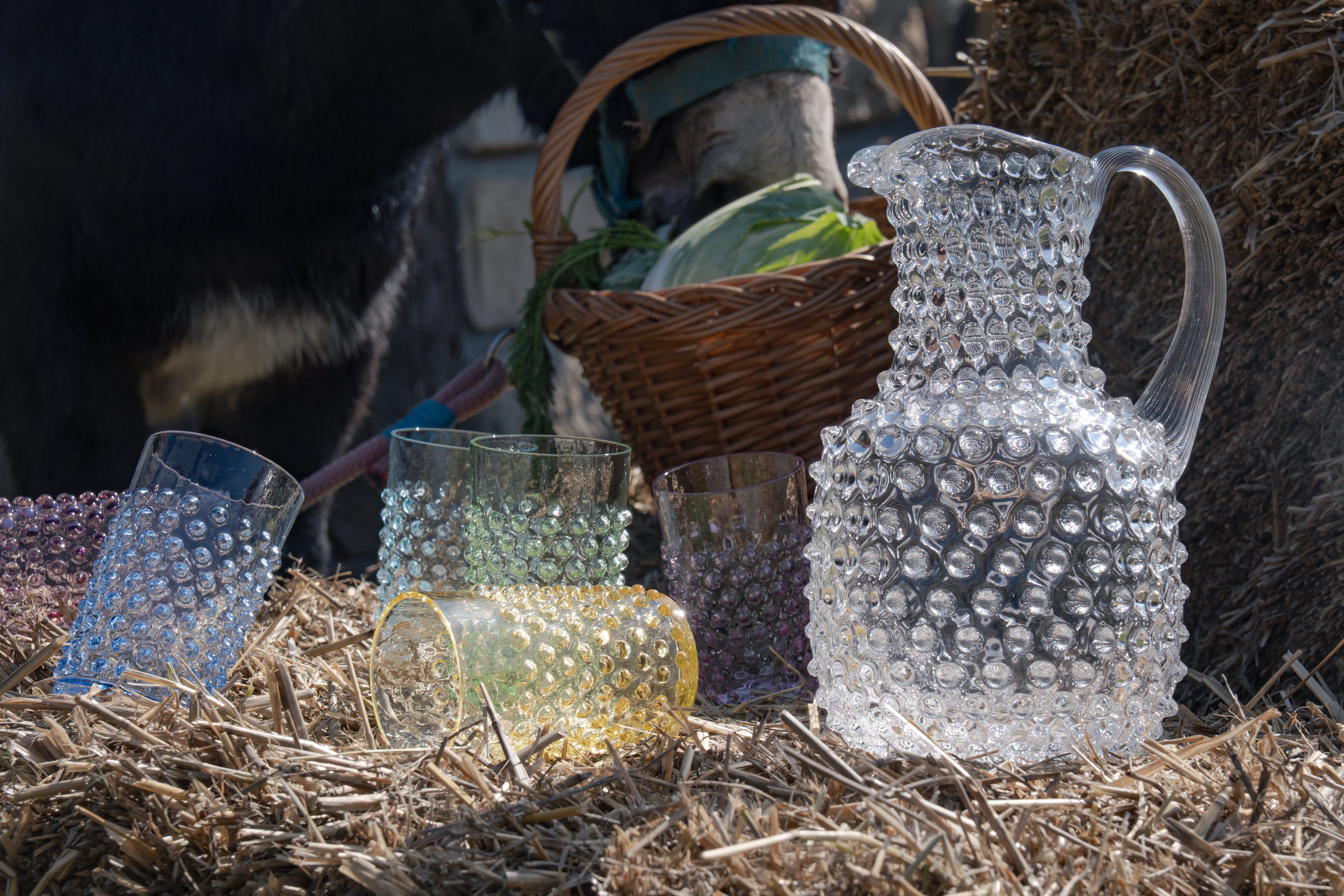 Hranatý Hobnail Džbán Crystal