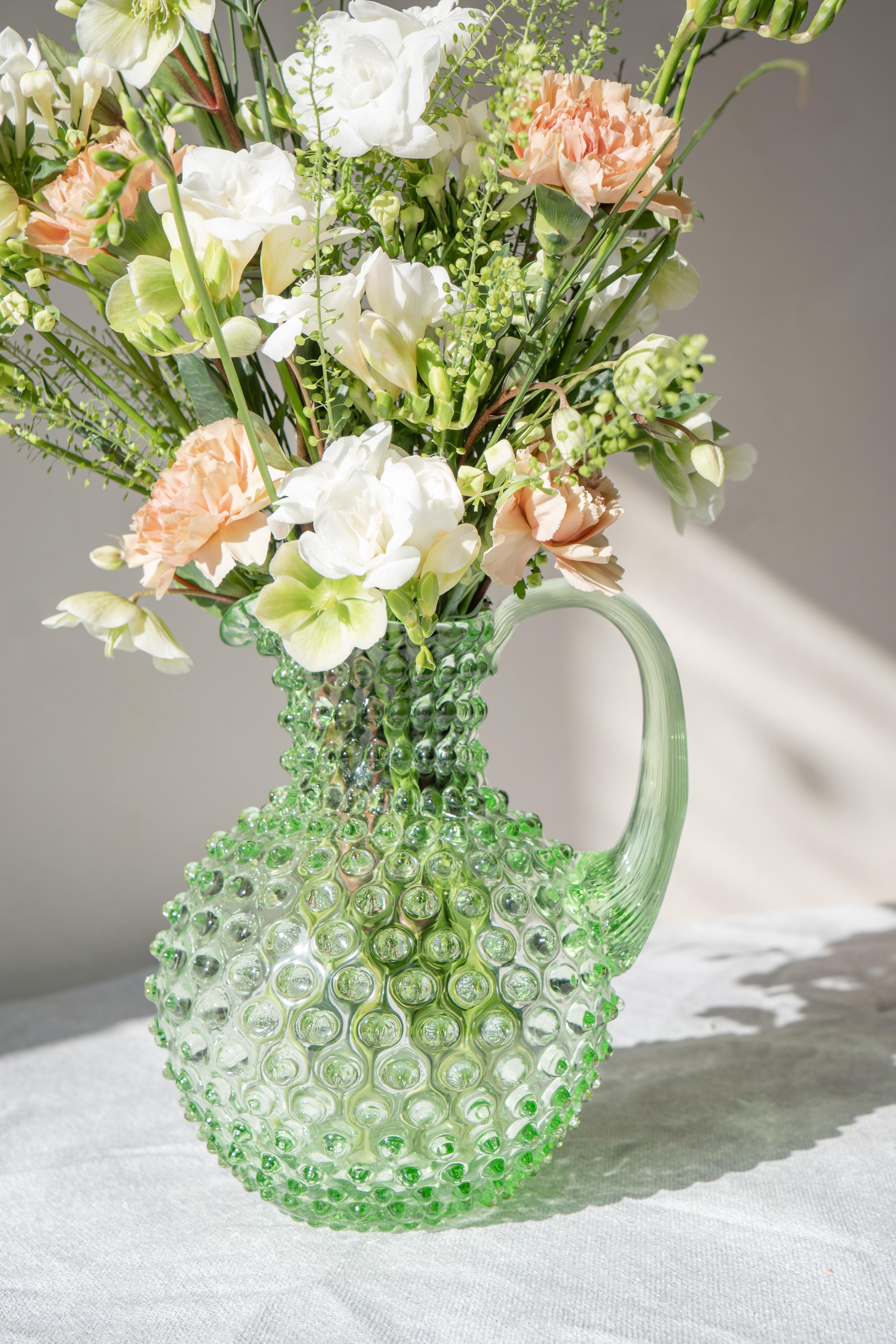 Hobnail Džbán Light Green