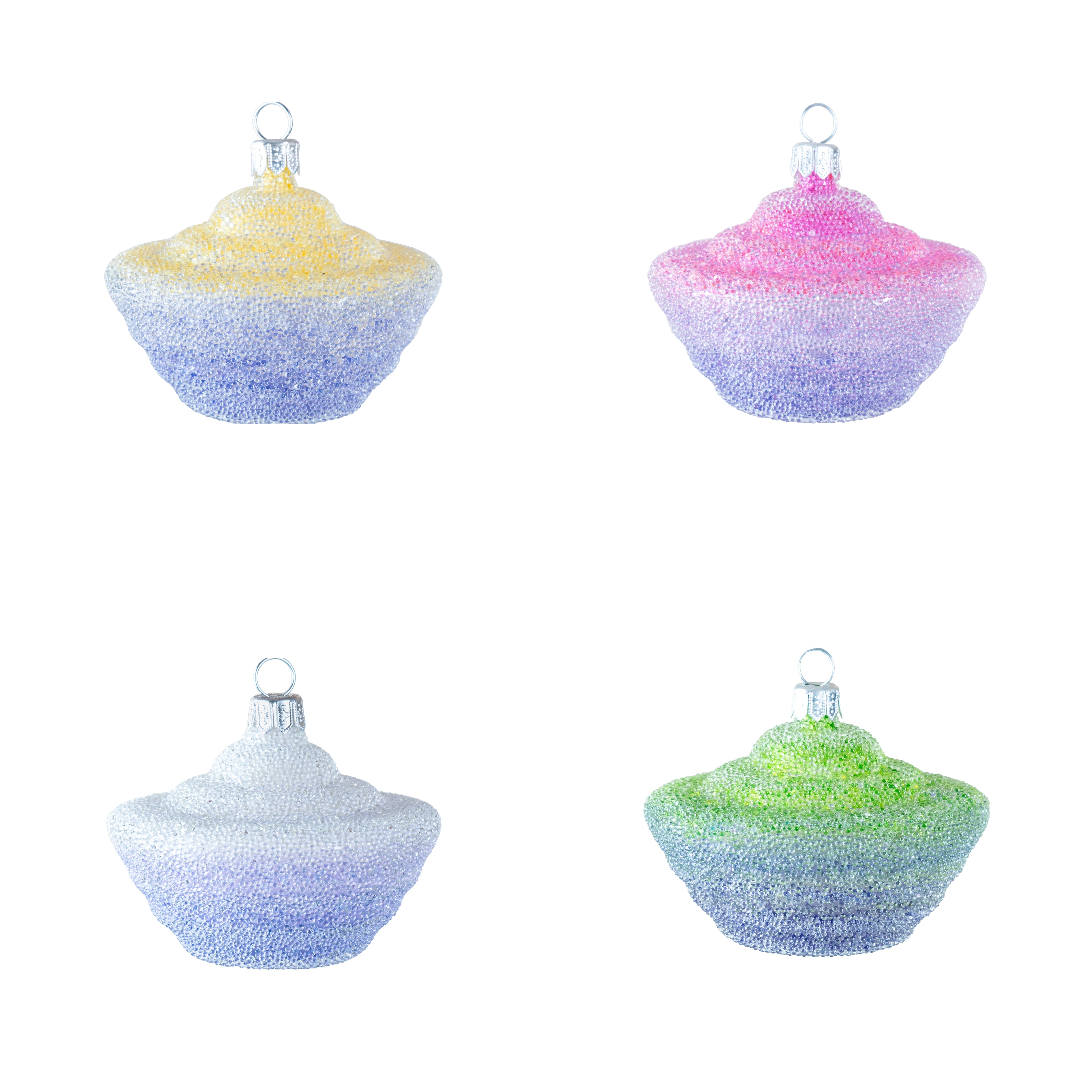 Vánoční Ozdoba Aurora Tiara (Sada 4 Barev)