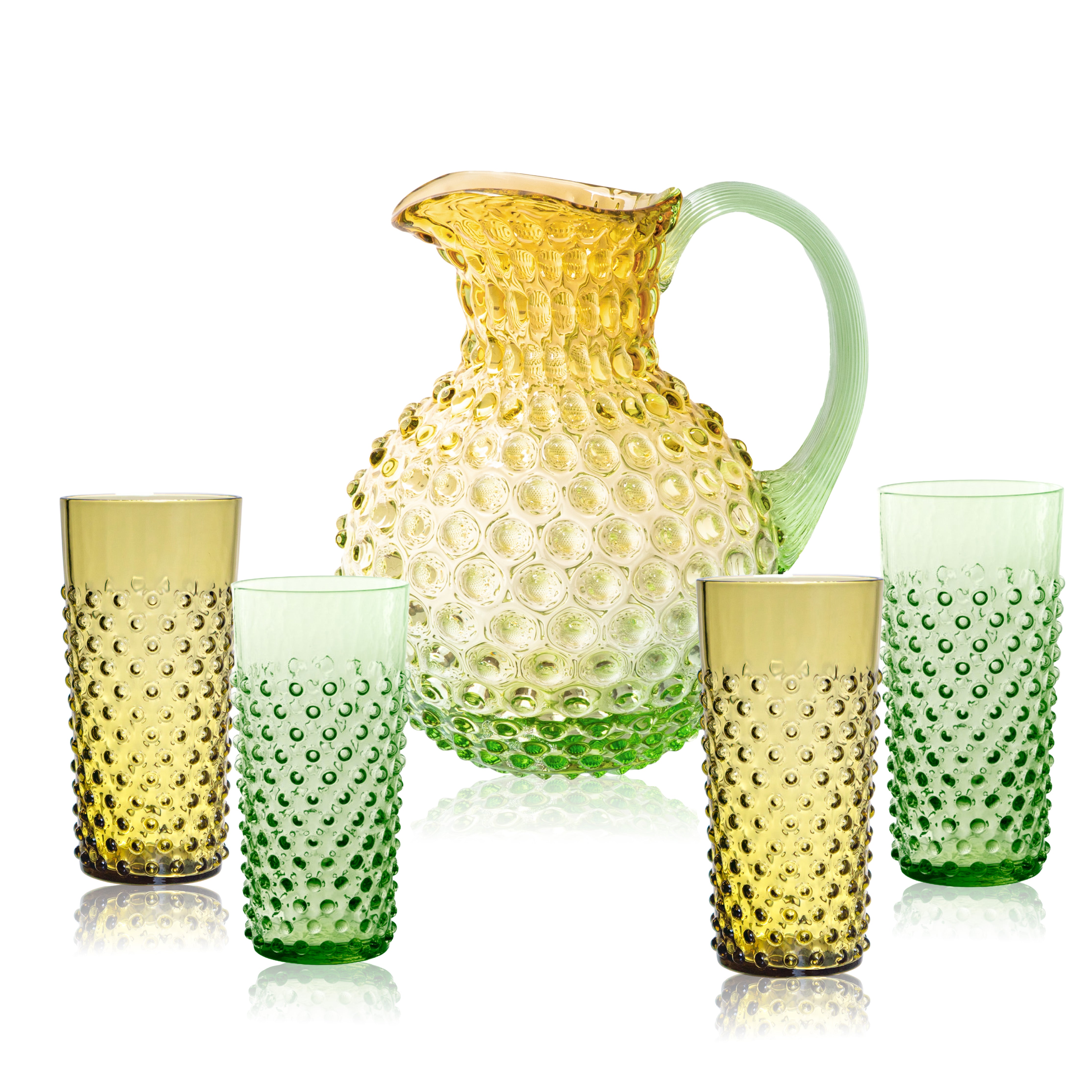 Sada Meadow Hobnail Džbán a Vysoké Sklenice