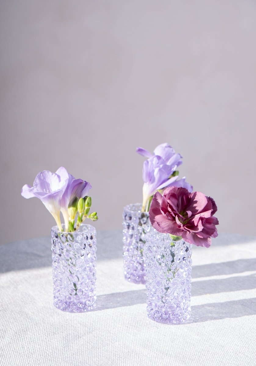 Lilac Hobnail Bud Vase - KLIMCHI