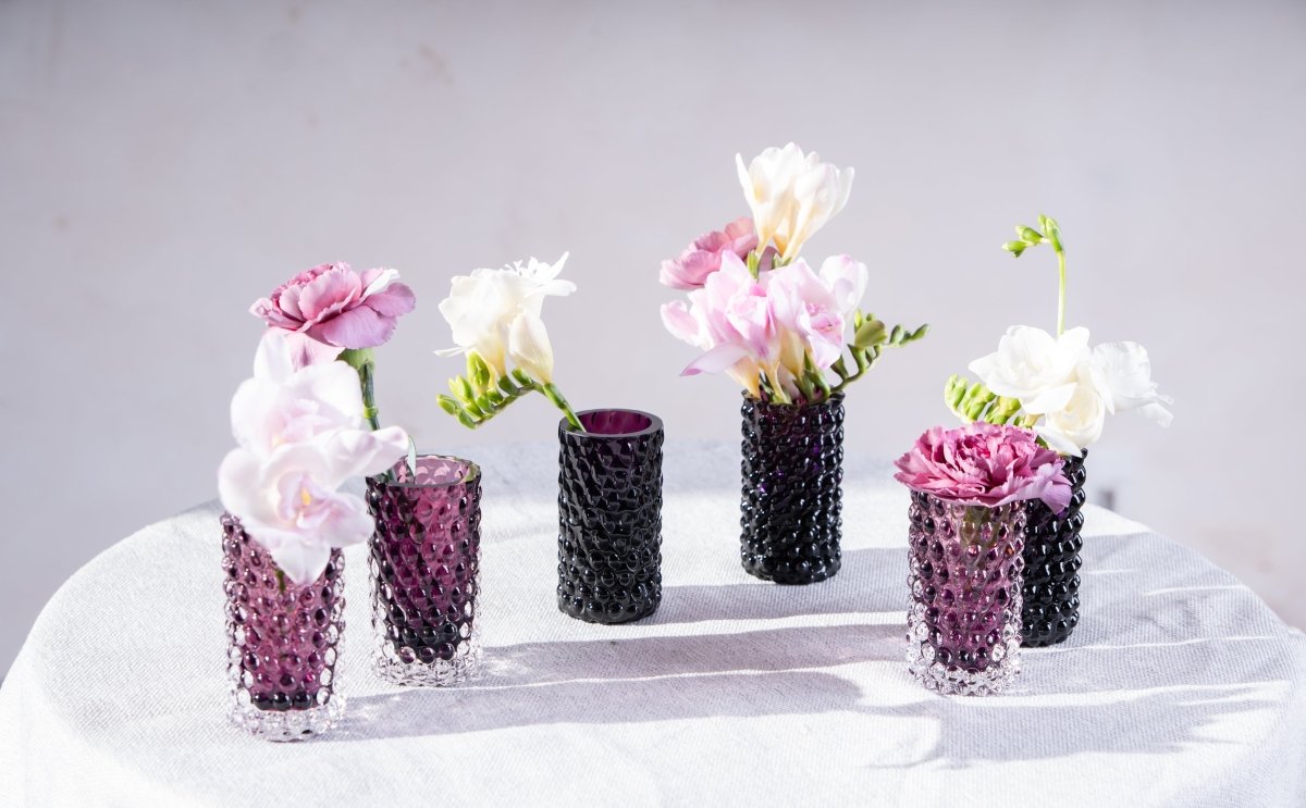 Violet Hobnail Bud Vase - KLIMCHI