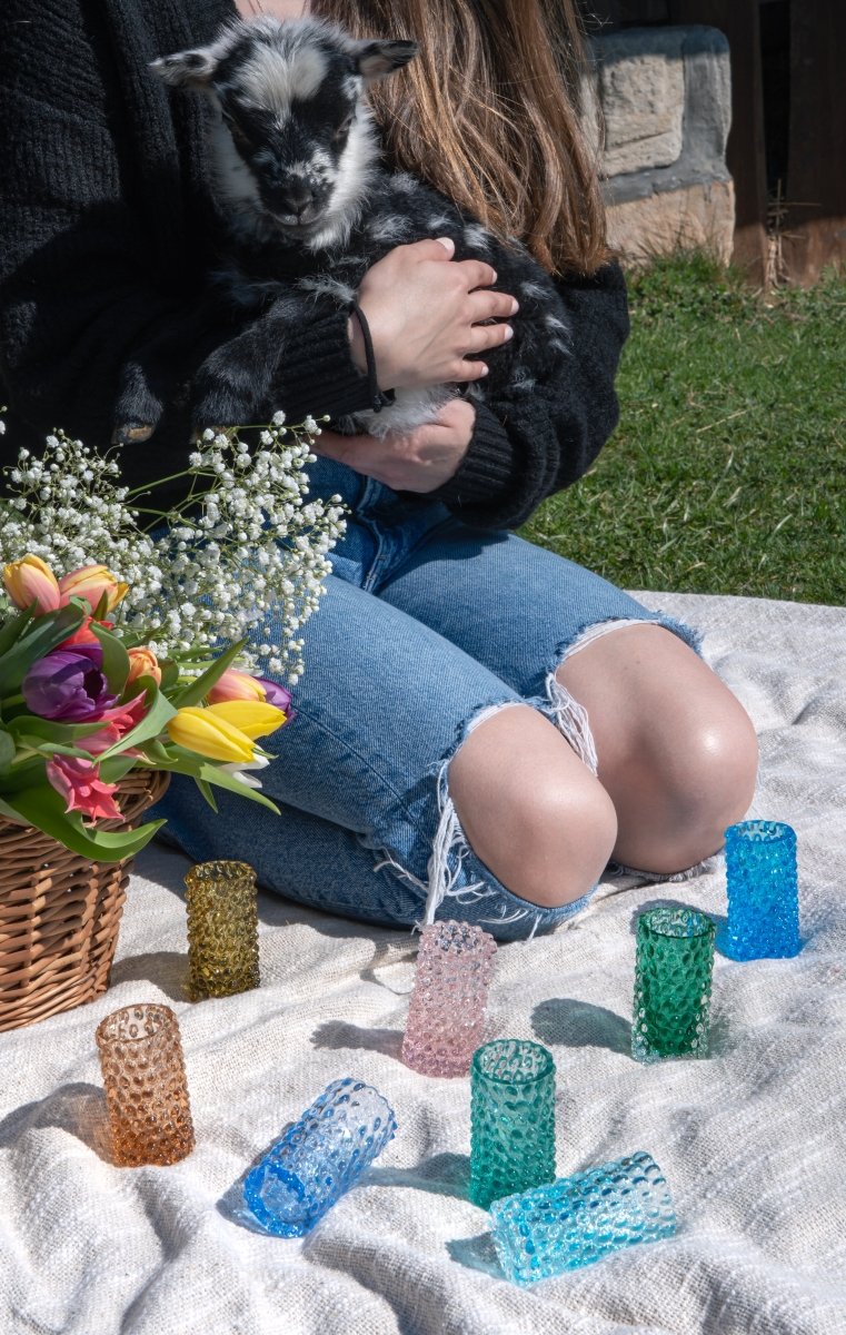 Bronze Hobnail Bud Vase - KLIMCHI