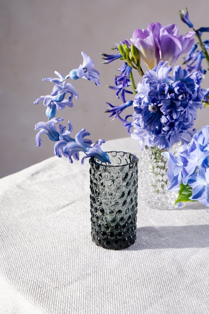 Grey Smoke Hobnail Bud Vase - KLIMCHI