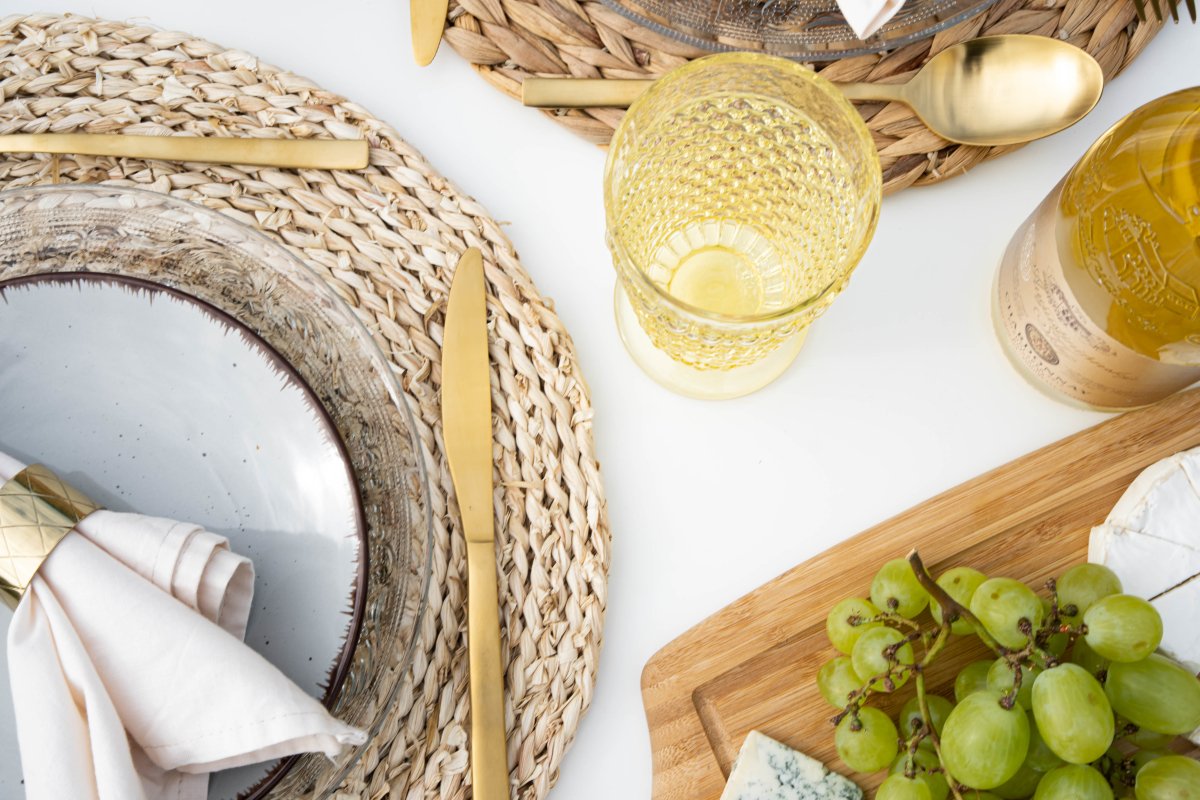 Citrine Hobnail Goblet (set of 2 pieces) - KLIMCHI