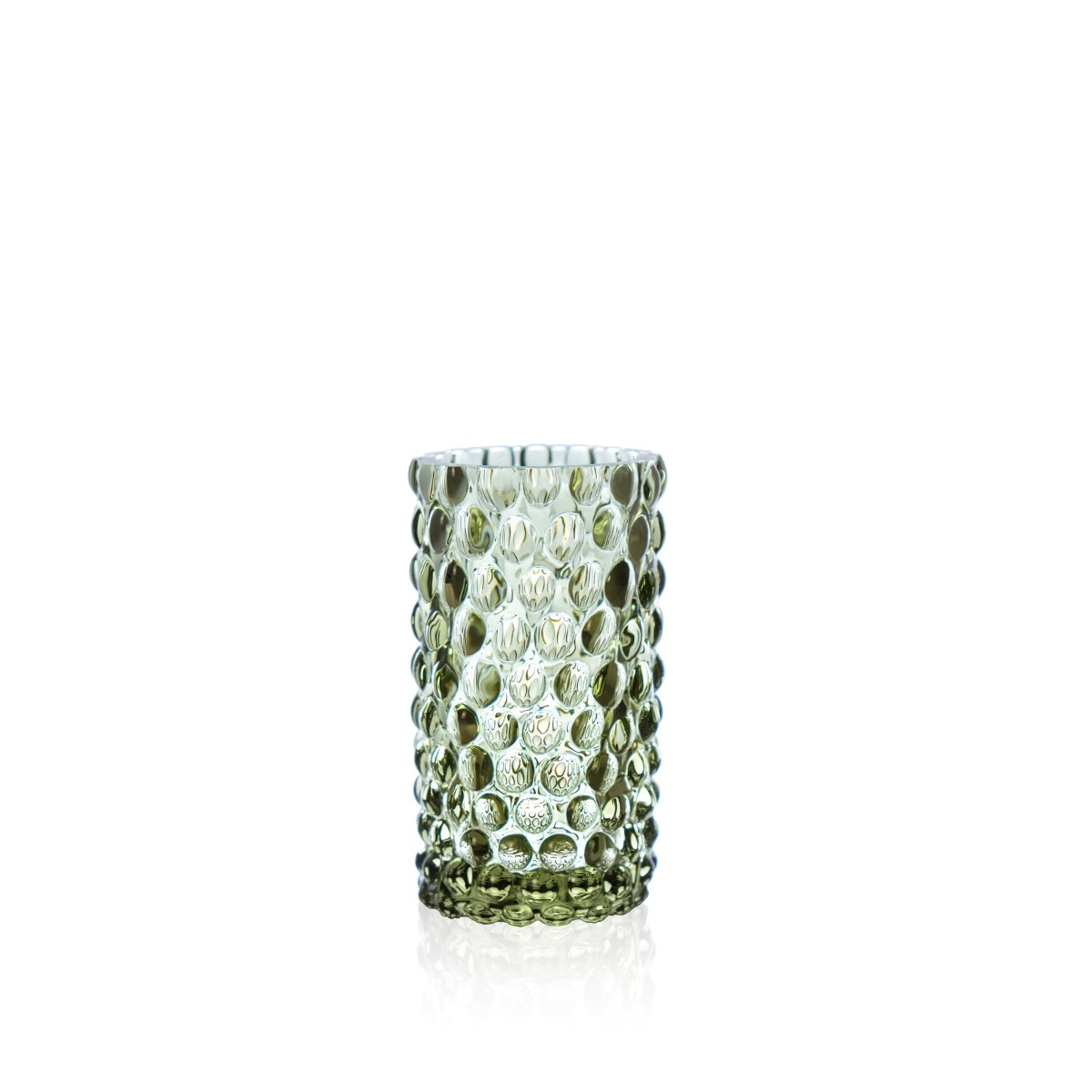 Olive Green Hobnail Bud Vase - KLIMCHI