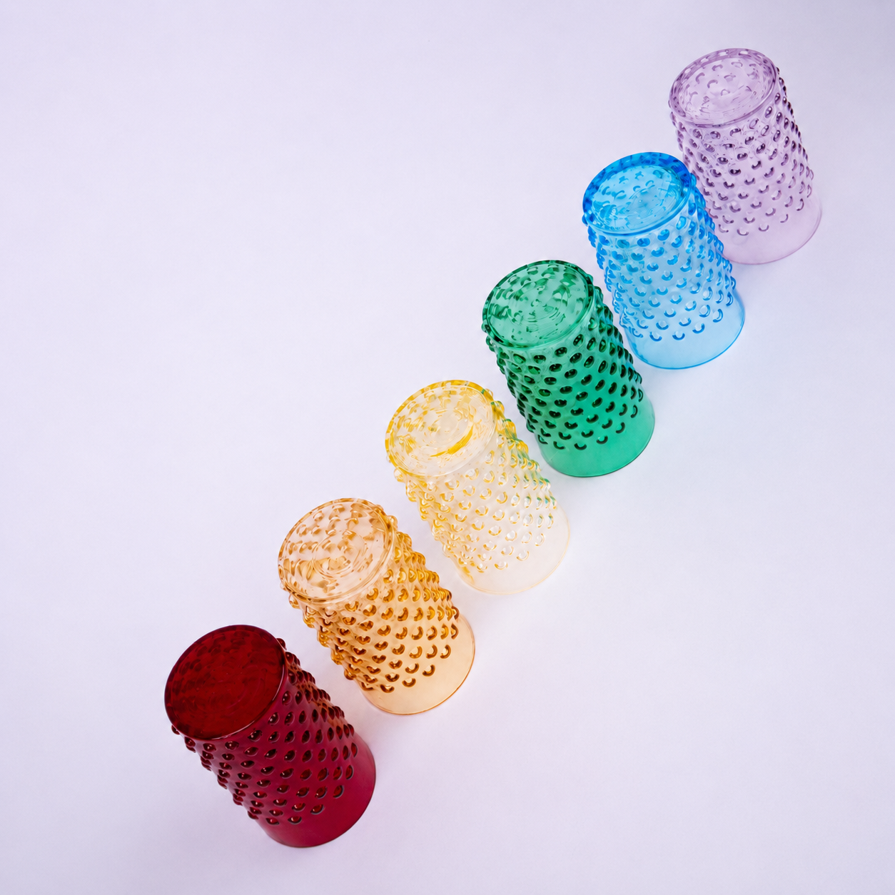 Rainbow box Sklenic Hobnail