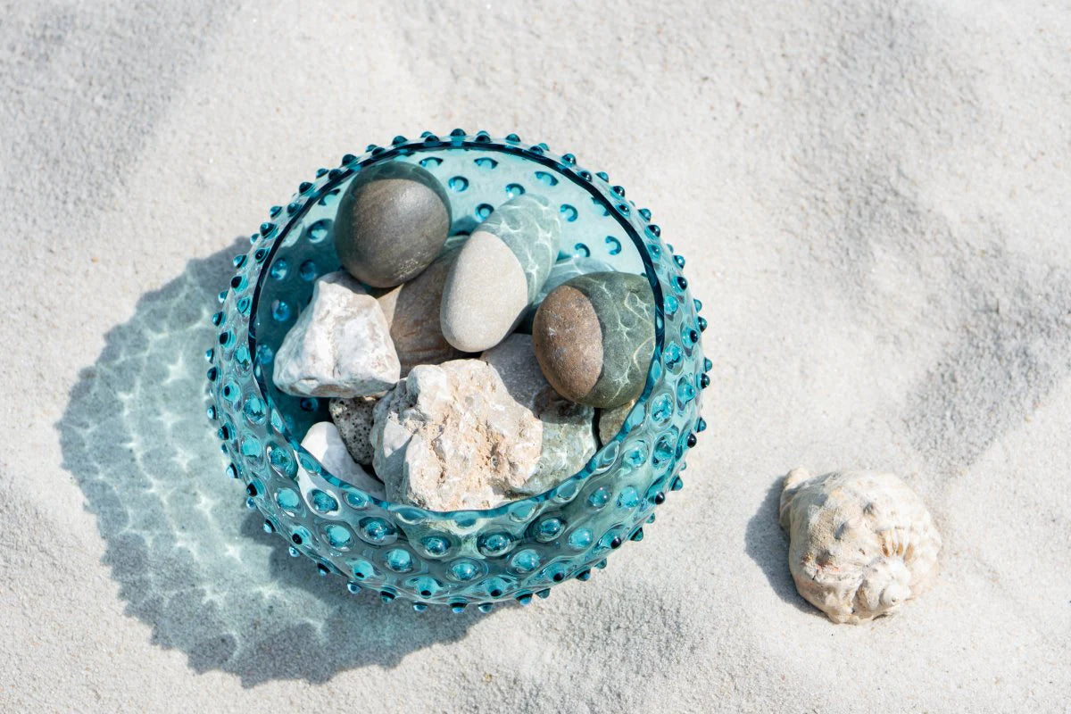 Aquamarine Hobnail Bowl - KLIMCHI
