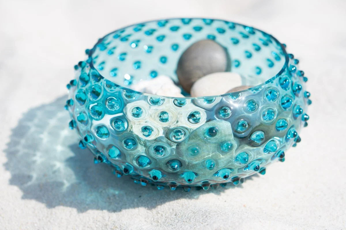 Aquamarine Hobnail Bowl - KLIMCHI