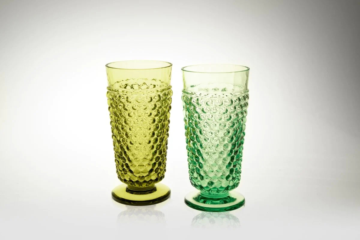 Beryl Hobnail Goblet (set of 2 pieces) - KLIMCHI