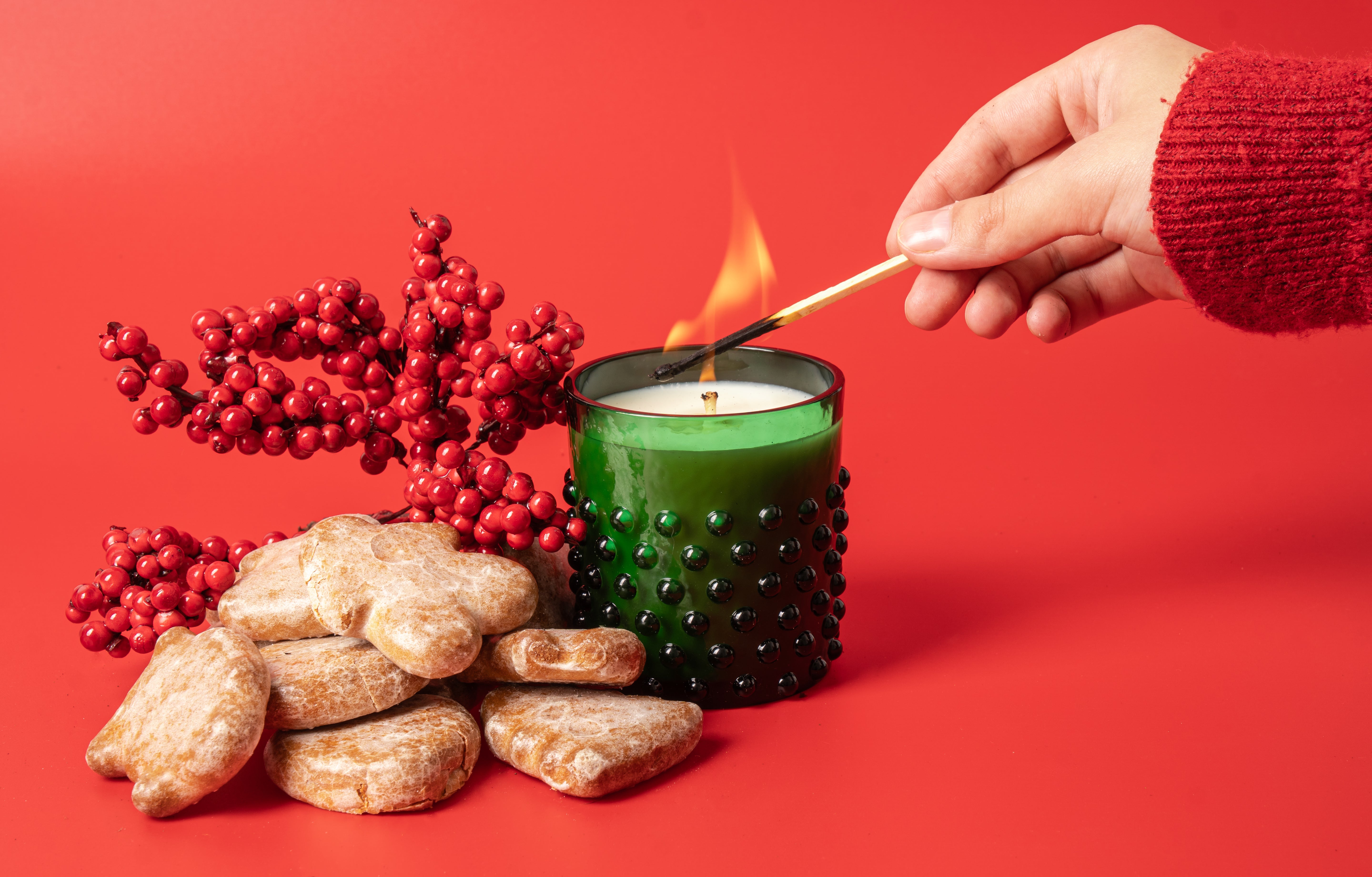 Hobnail Svíčka Christmas