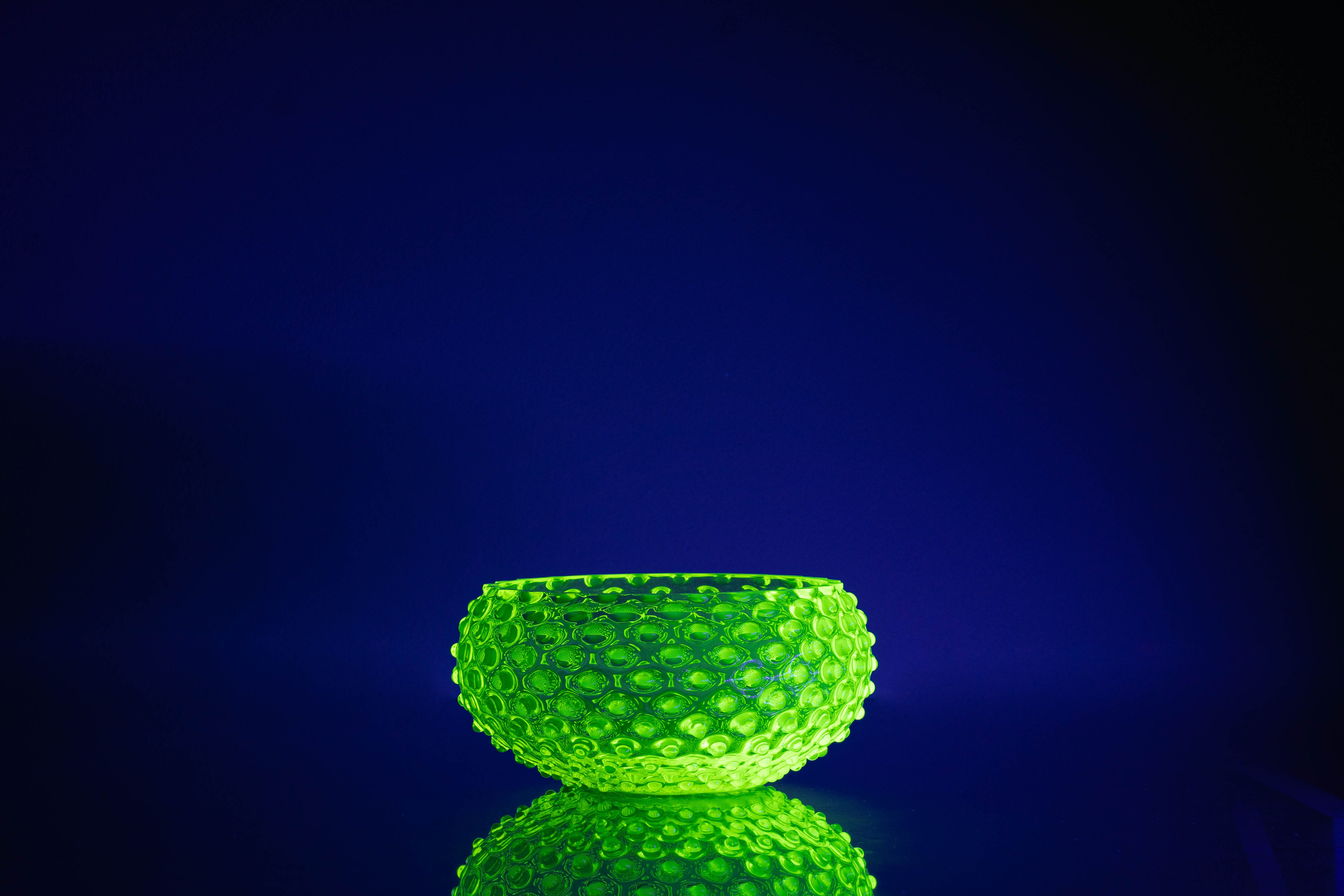 Hobnail Mísa Neon Citrine