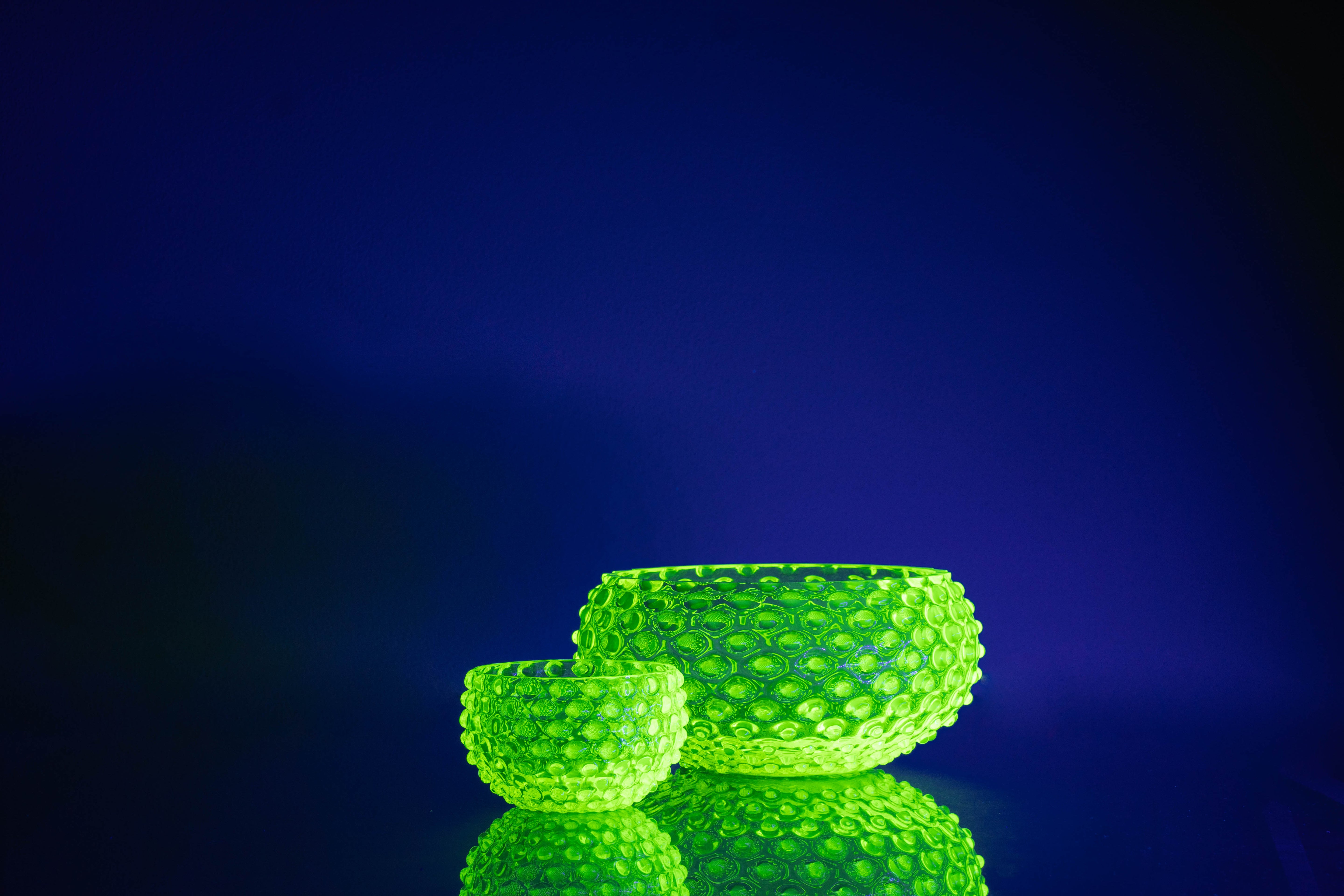 Hobnail Mísa Neon Citrine