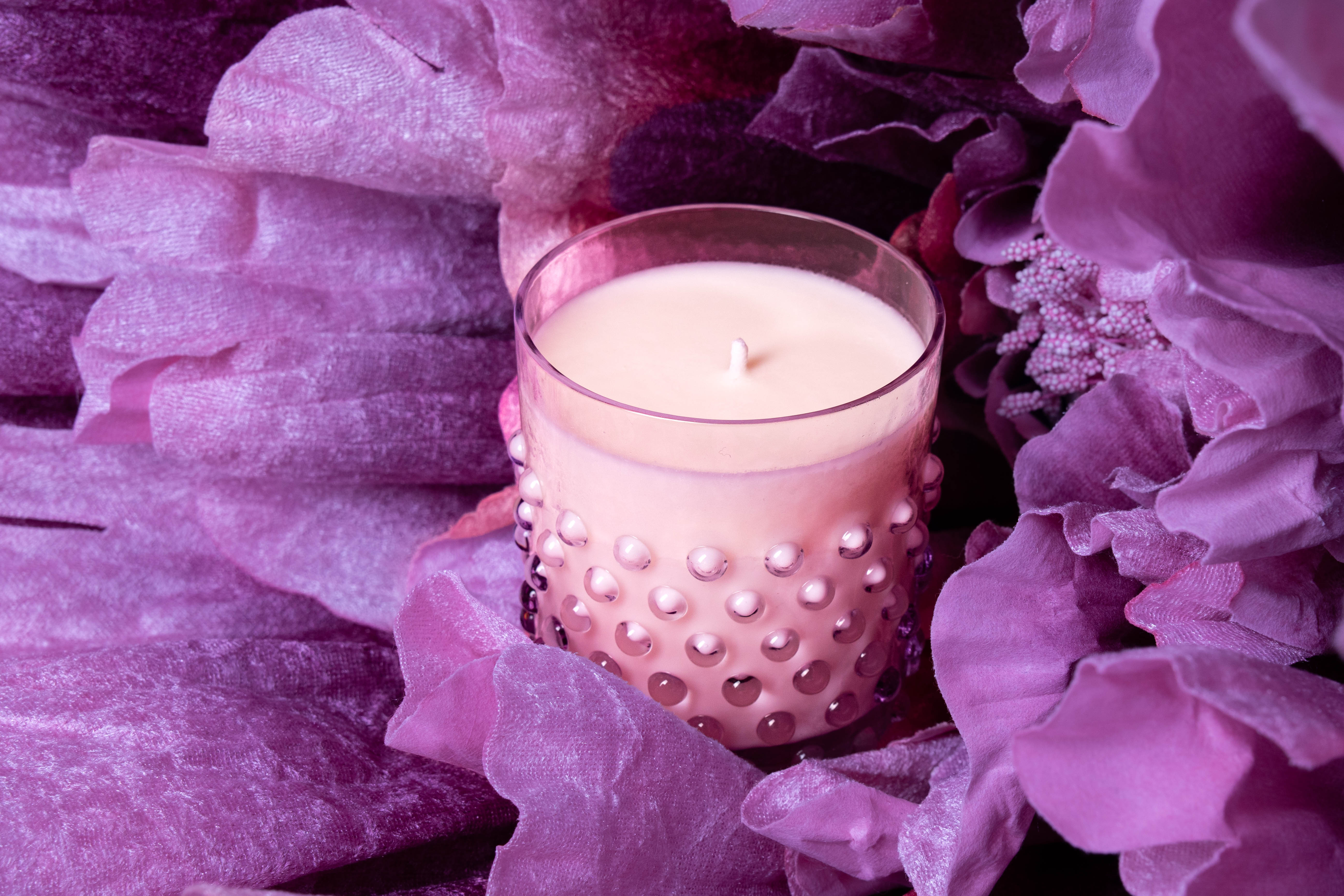 Hobnail Svíčka Lilac