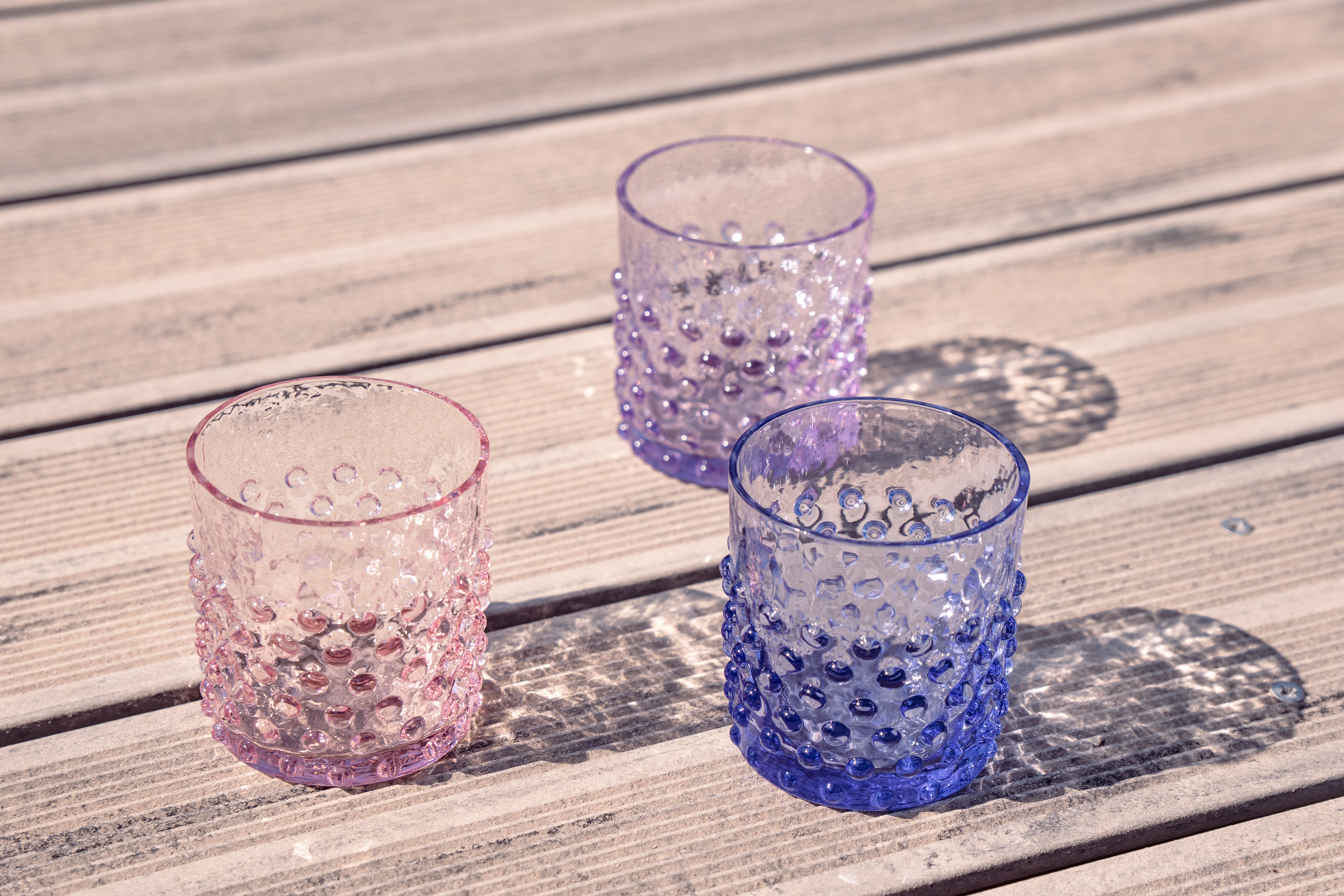 Whiskey Sklenice Hobnail Lilac