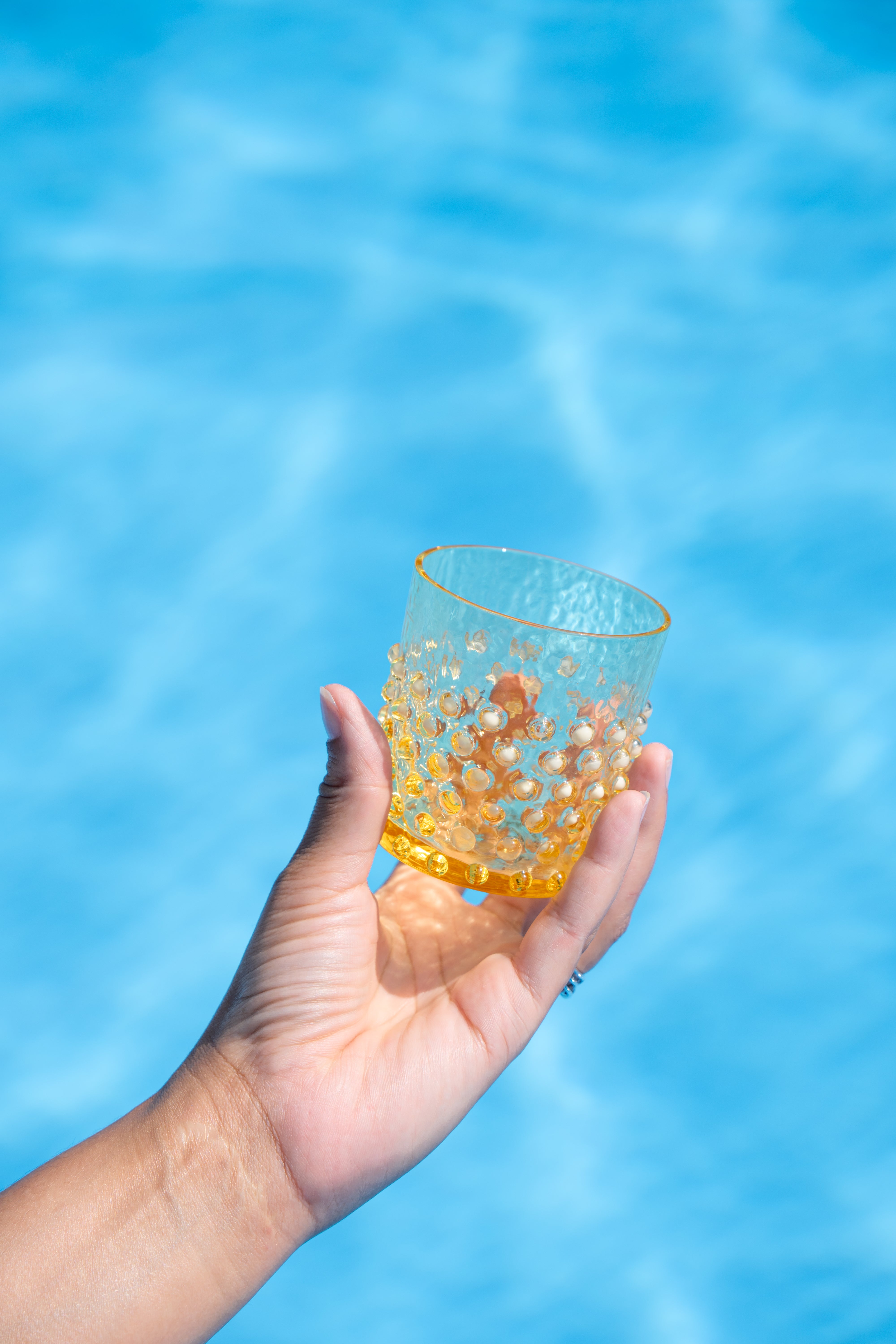 Whiskey Sklenice Hobnail Citrine