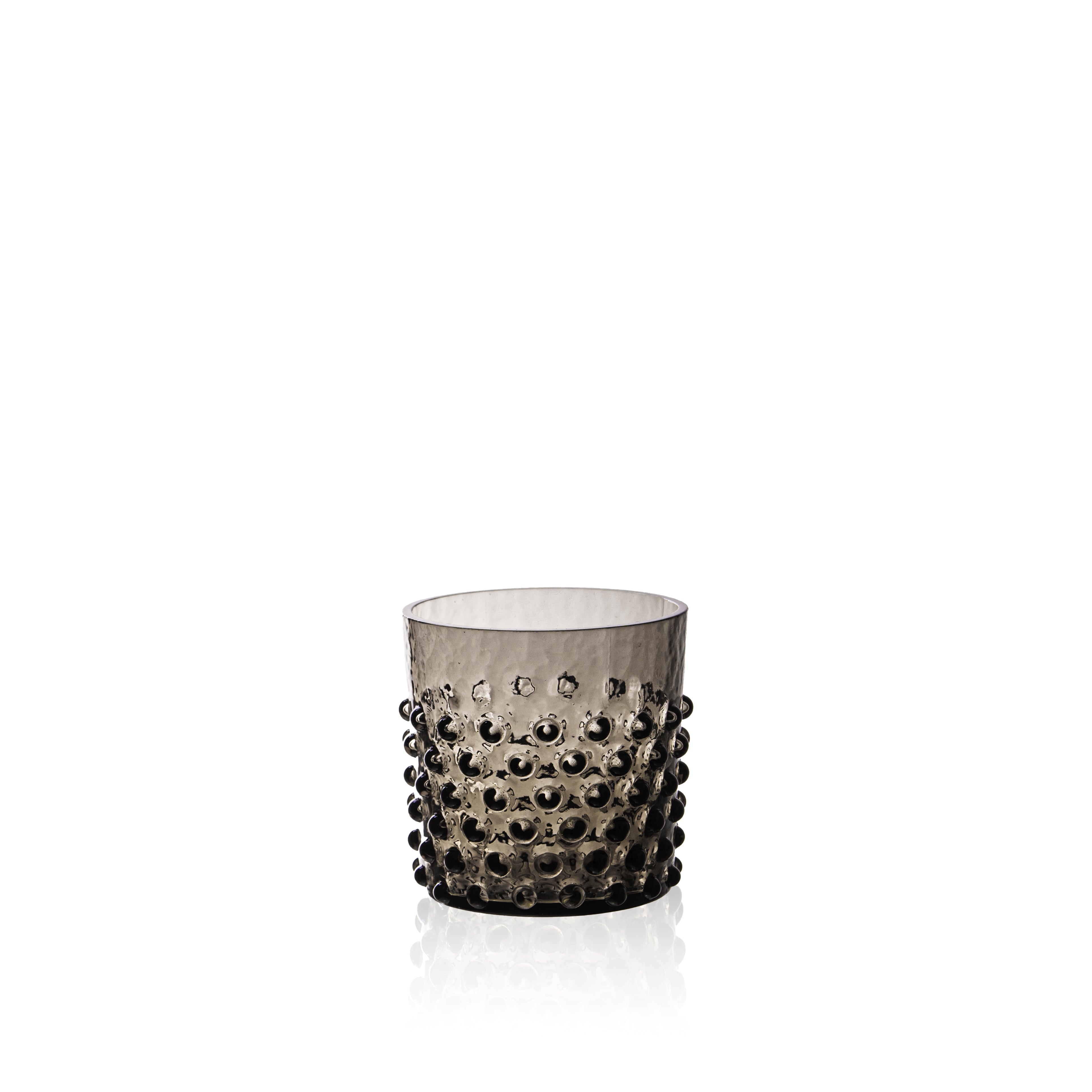 Whiskey Sklenice Hobnail Black Smoke
