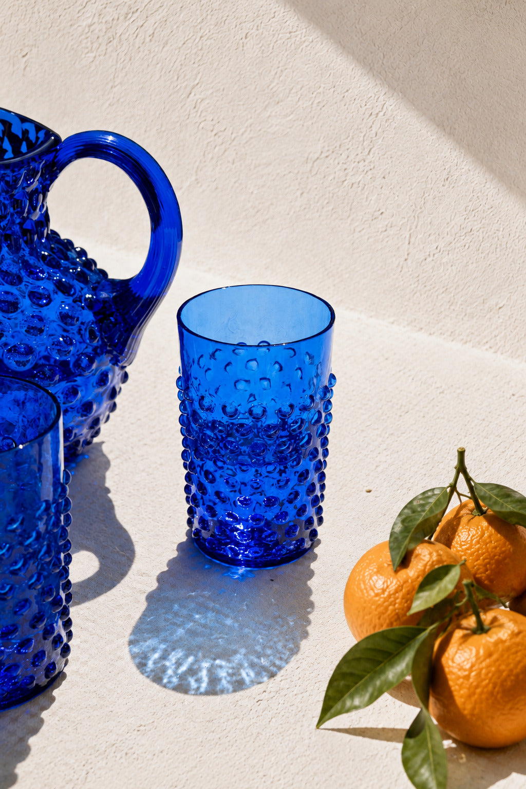 Sklenice Hobnail Electric Blue