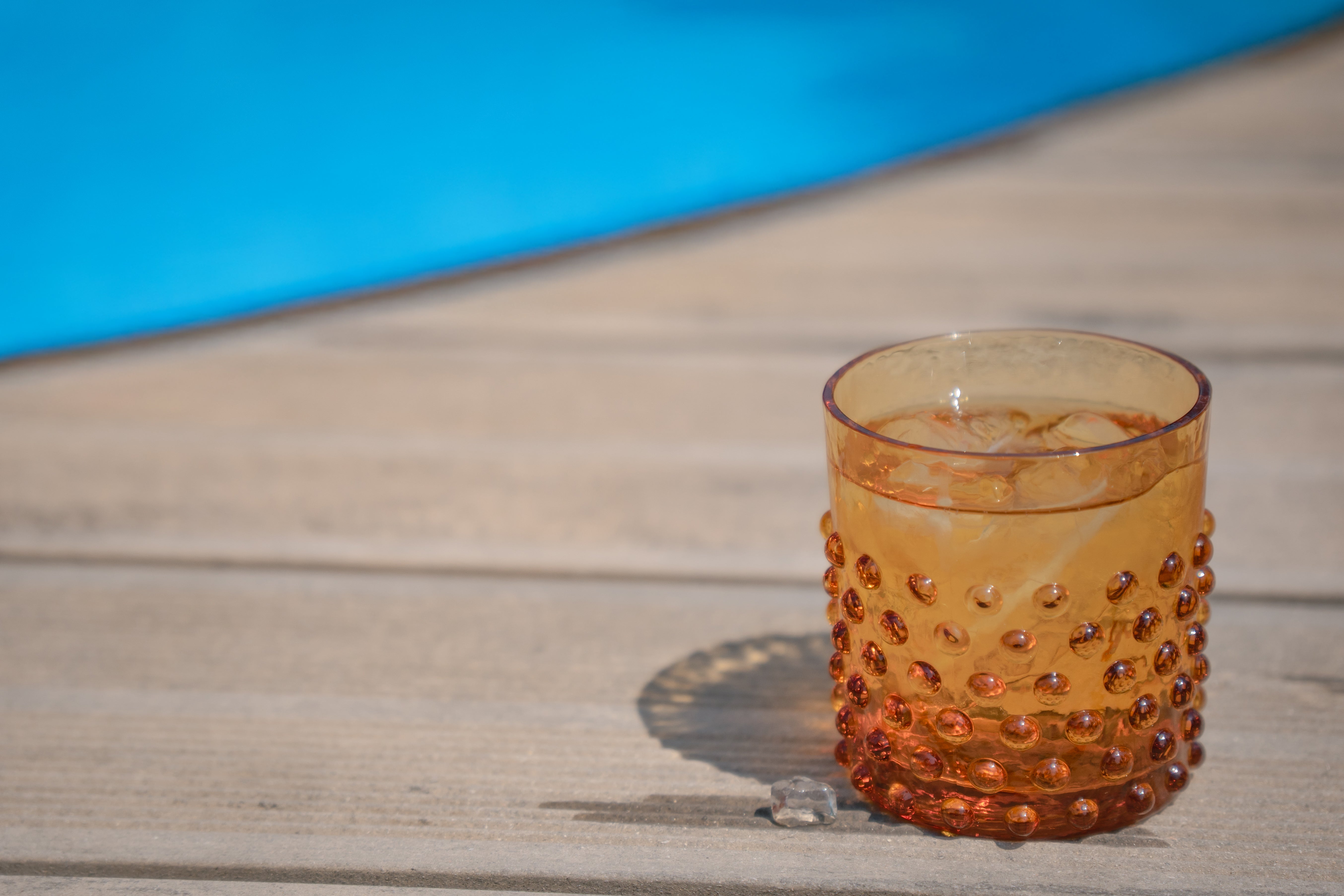 Whiskey Sklenice Hobnail Amber