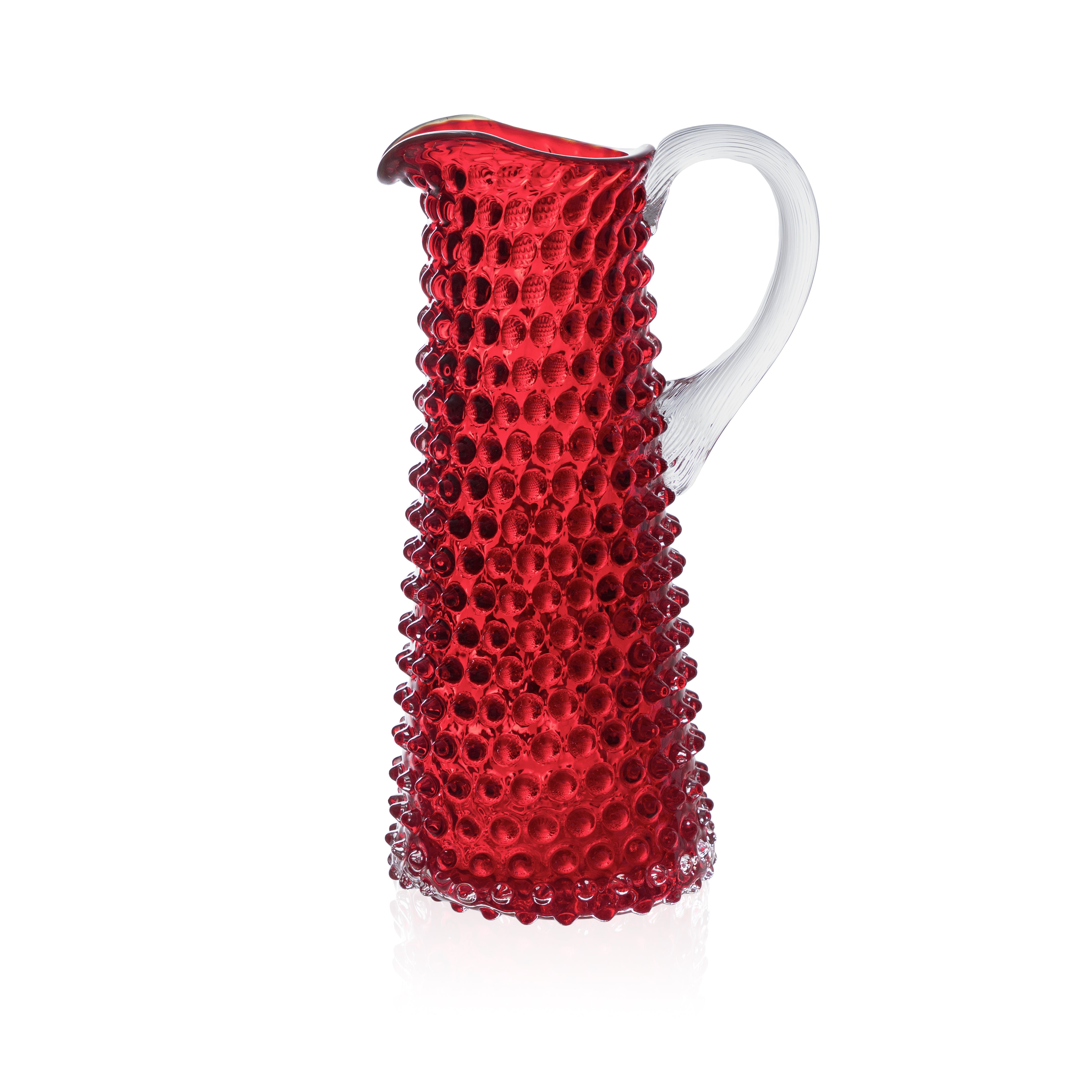 Vysoký Hobnail Džbán Underlay Garnet