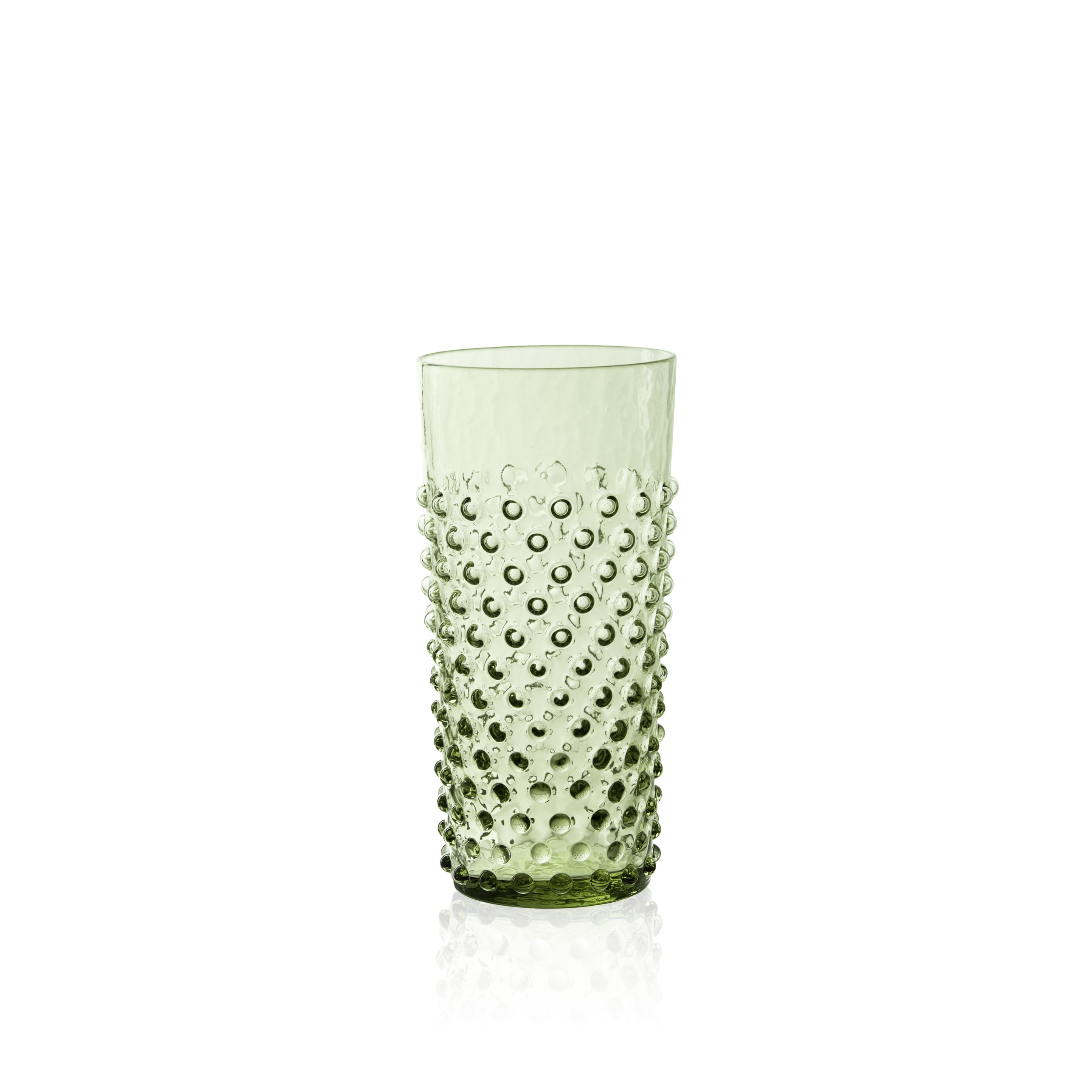 Vysoká Sklenice Hobnail Olive Green