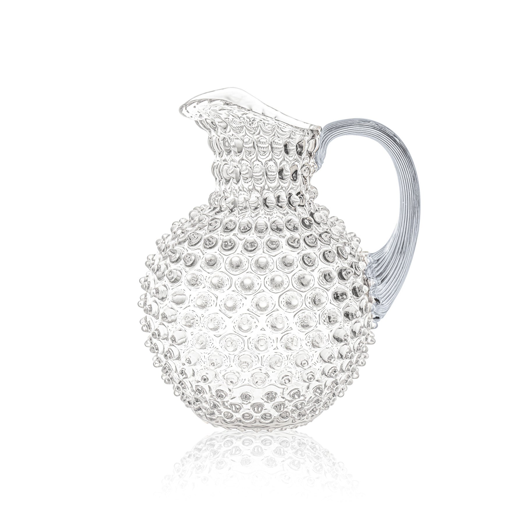 Hobnail Džbán Crystal s Platinovým uchem