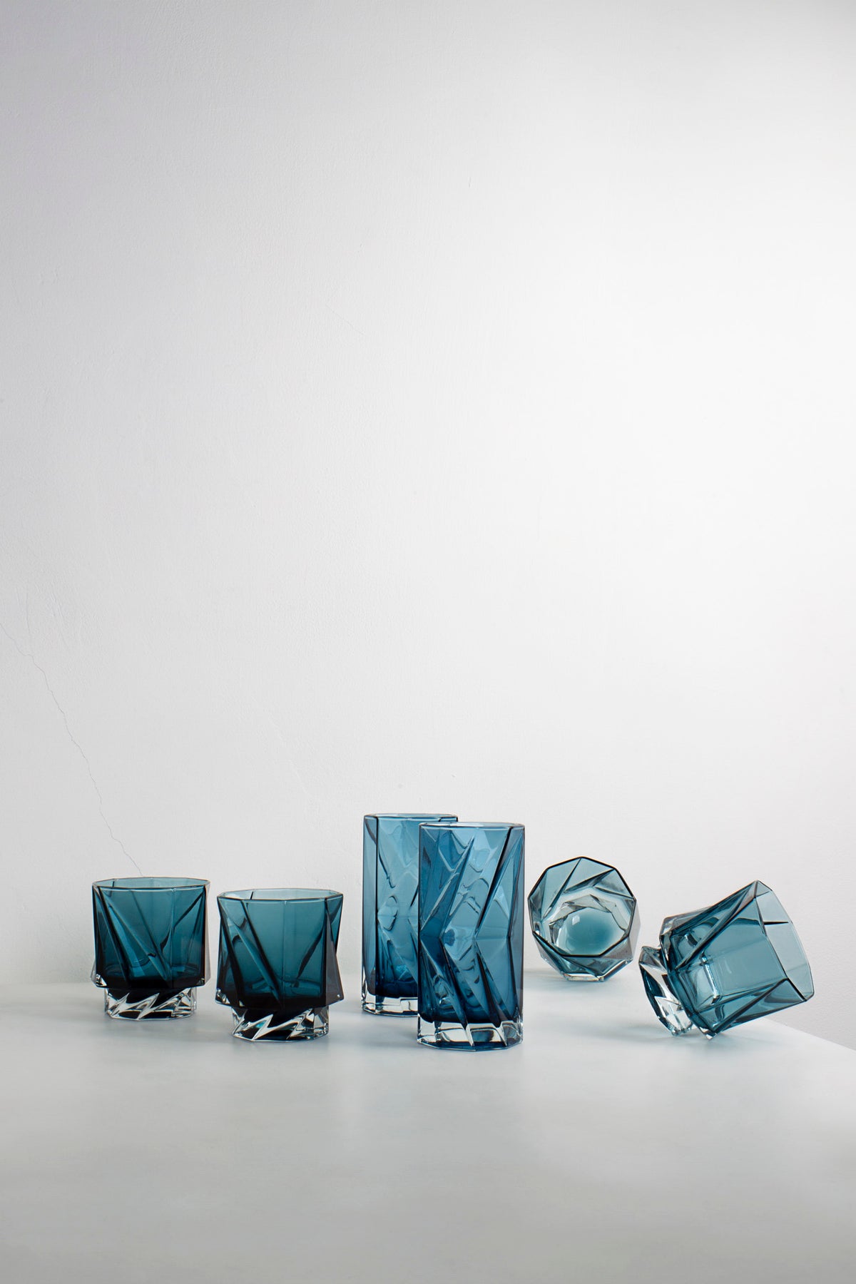 Ghost Highball Sklenice Underlay Blue Smoke (sada 2 kusů)