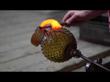 Hobnail Džbán Underlay Amber