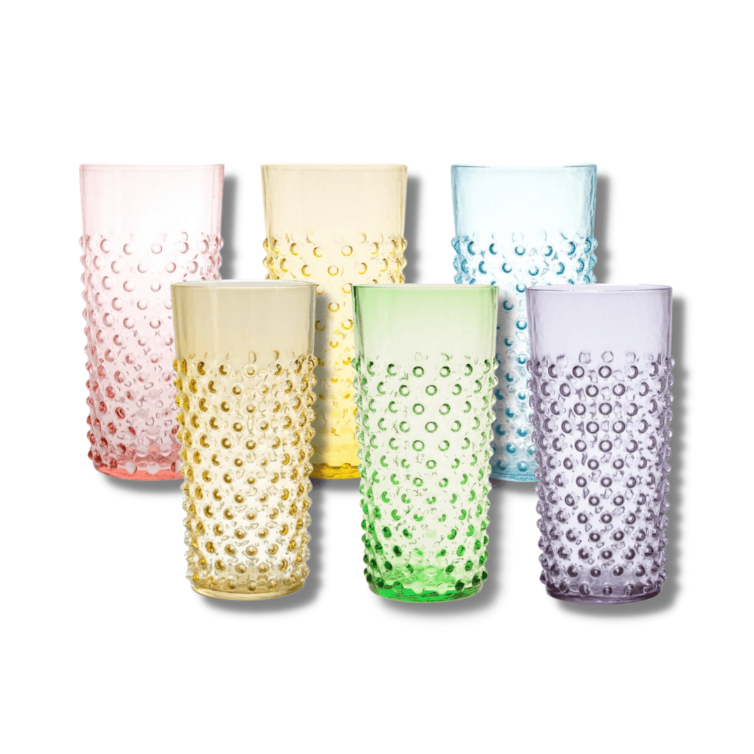 Rainbow box of Hobnail Tall Tumblers - KLIMCHI