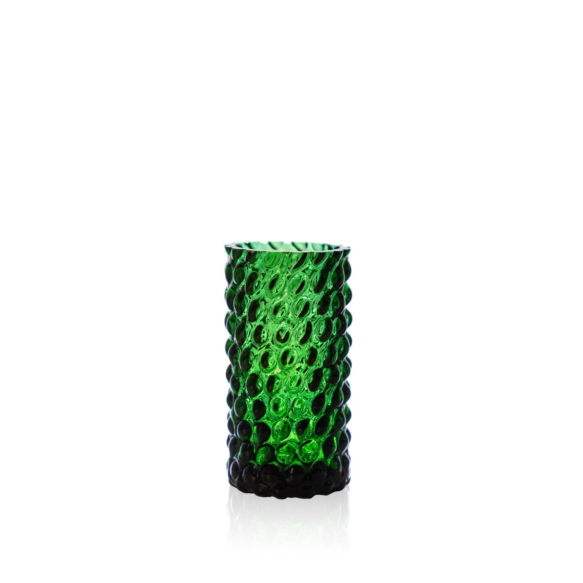 Dark Green Hobnail Bud Vase - KLIMCHI