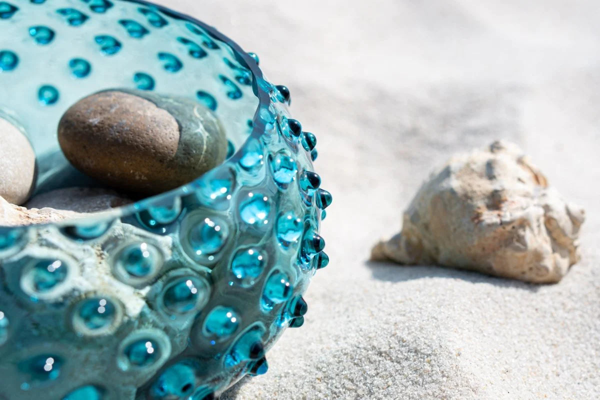Aquamarine Hobnail Bowl - KLIMCHI