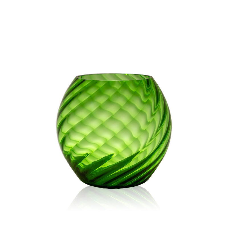 Dark Green Marika Round Vase Large - KLIMCHI