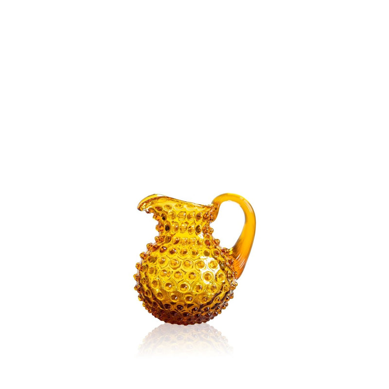 Amber Hobnail Creamer Jug - KLIMCHI