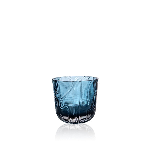 Crust Drinking Glasses in Underlay Blue Smoke (Set of 2) - KLIMCHI