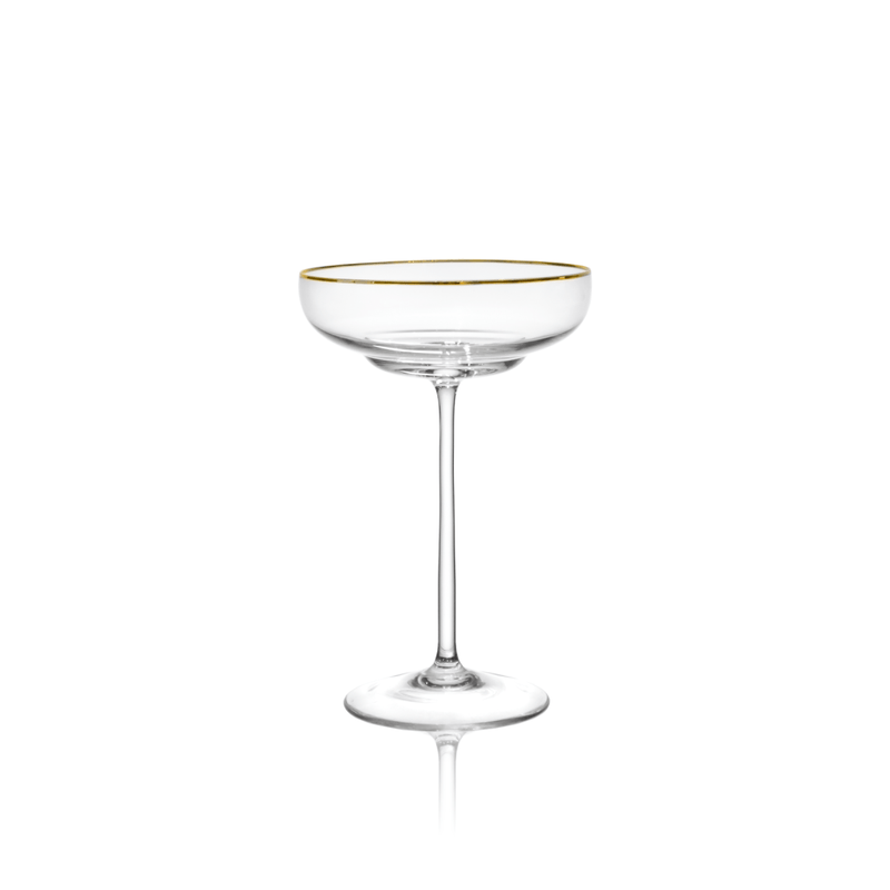 SHADOWS <br> GOLDEN LUX <br> Coupe Glass (Set of 2) - KLIMCHI