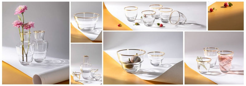 SHADOWS <br> GOLDEN LUX <br> Drinking Glass <br> (Set of 2) - KLIMCHI