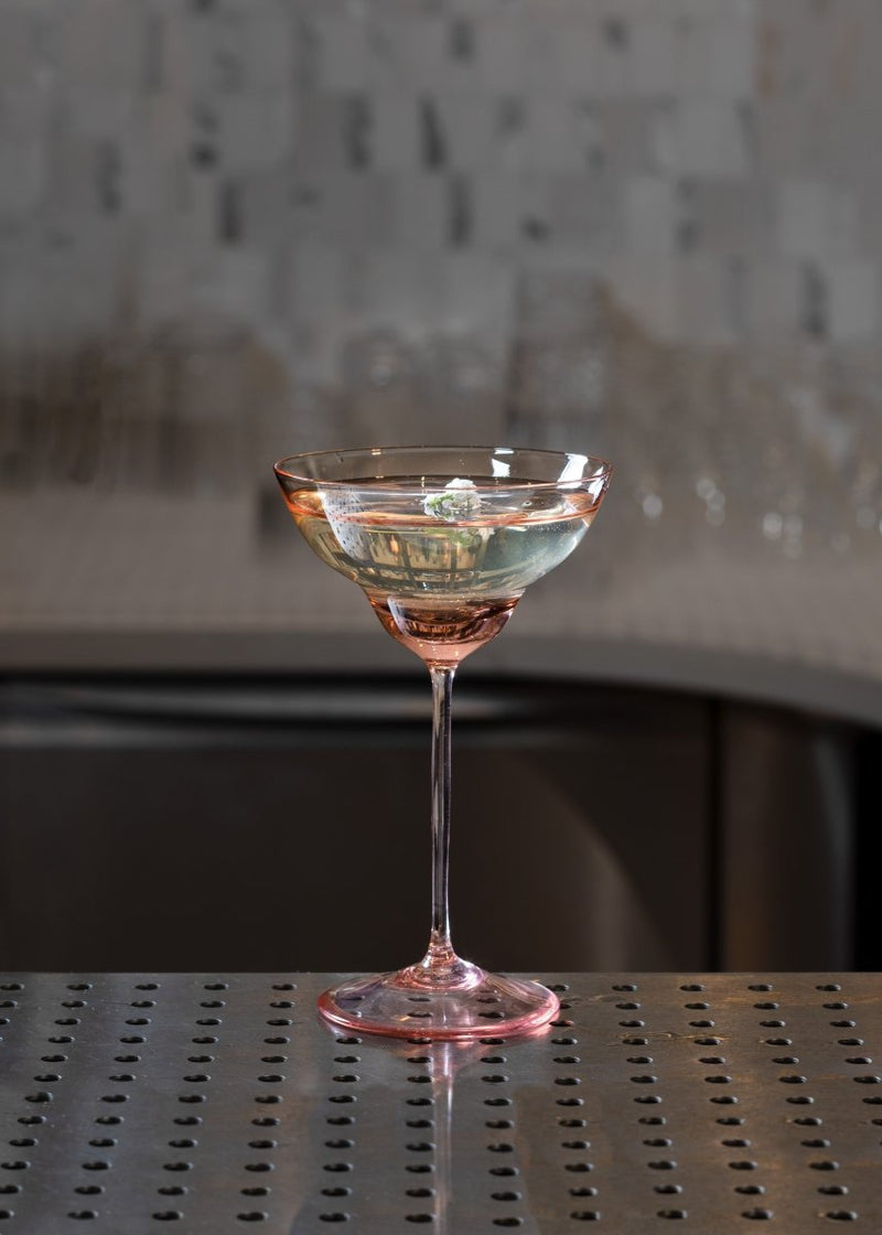 SHADOWS Cocktail Glass in Suede Pink (Set of 2) - KLIMCHI